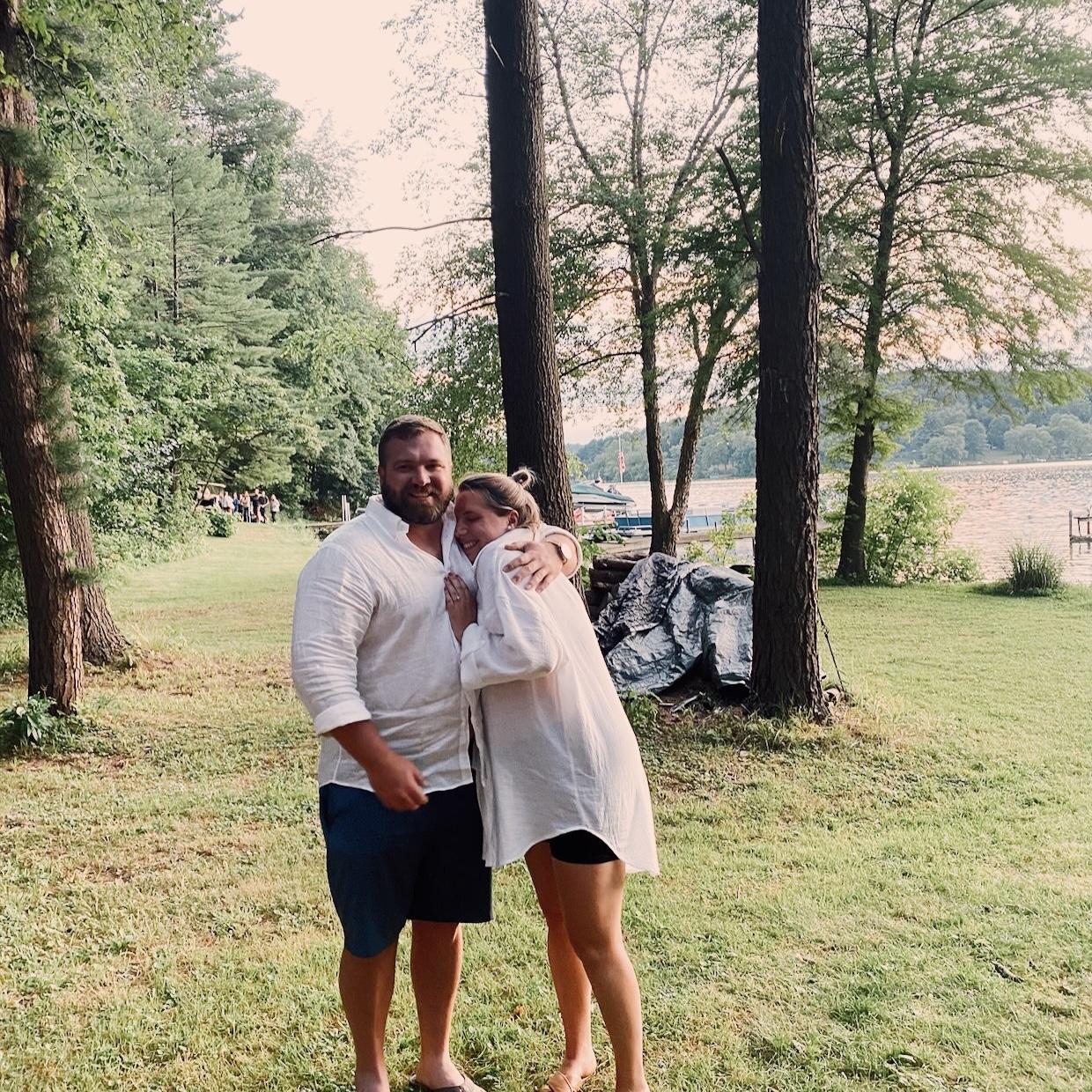 Our Engagement at the Harding Family Lake House.