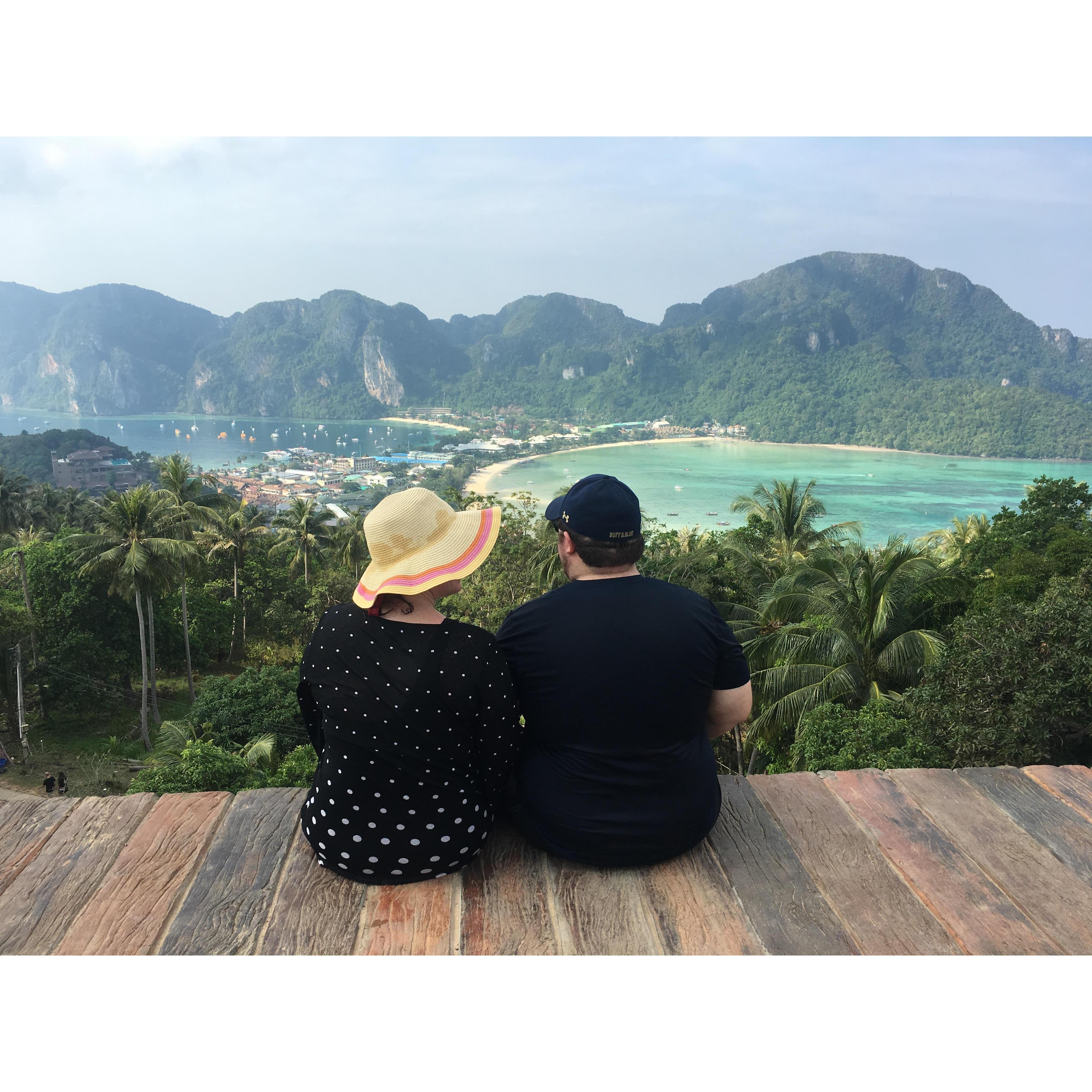 After a lovely hike on Ko Phi Phi Island in Thailand