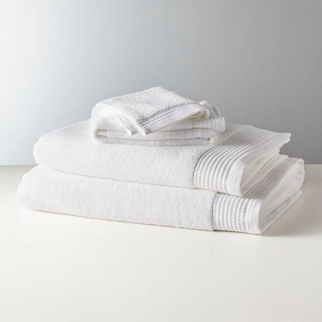 Raven Bamboo White Washcloth