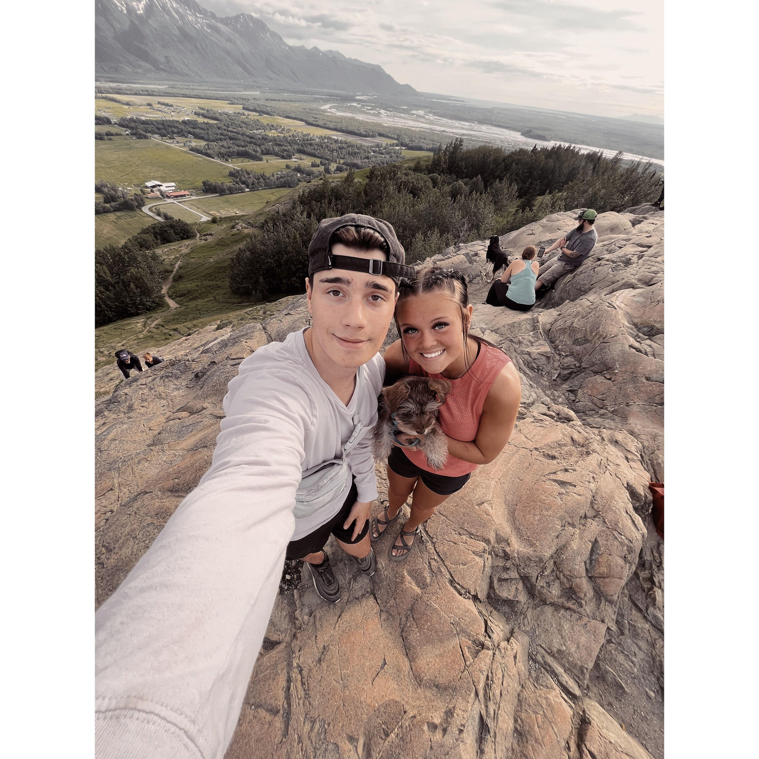 We love hiking! This is our first hike up Butte Mountain with Oliver!