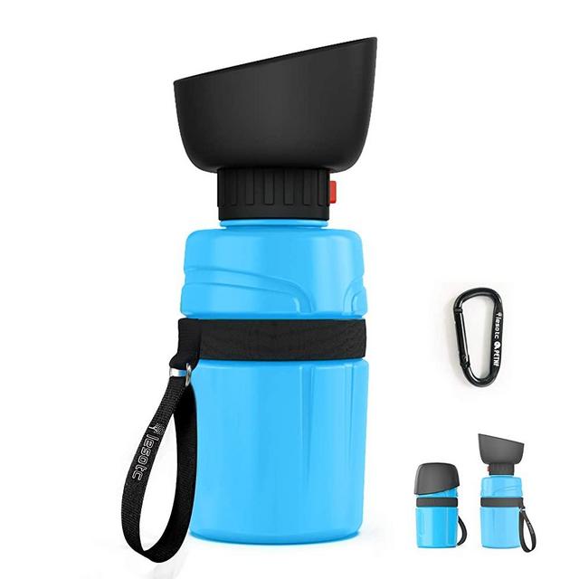 lesotc Pet Water Bottle for Dogs, Dog Water Bottle Foldable, Dog Travel Water Bottle, Dog Water Dispenser, Lightweight & Convenient for Travel BPA Free