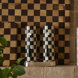 Courtly Check Electric Salt & Pepper Grinder Set