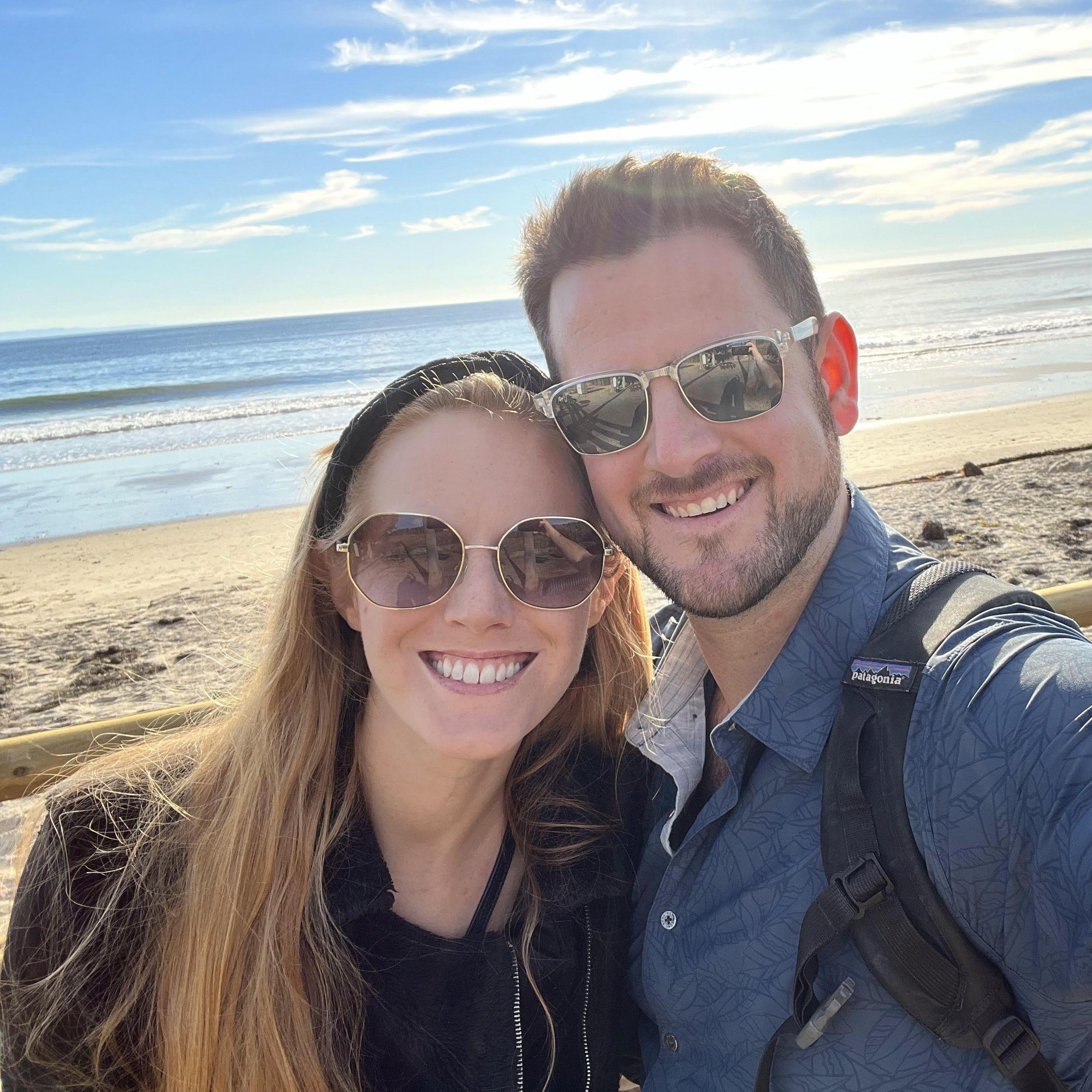 Just a couple hours before Billy proposed in Santa Barbara