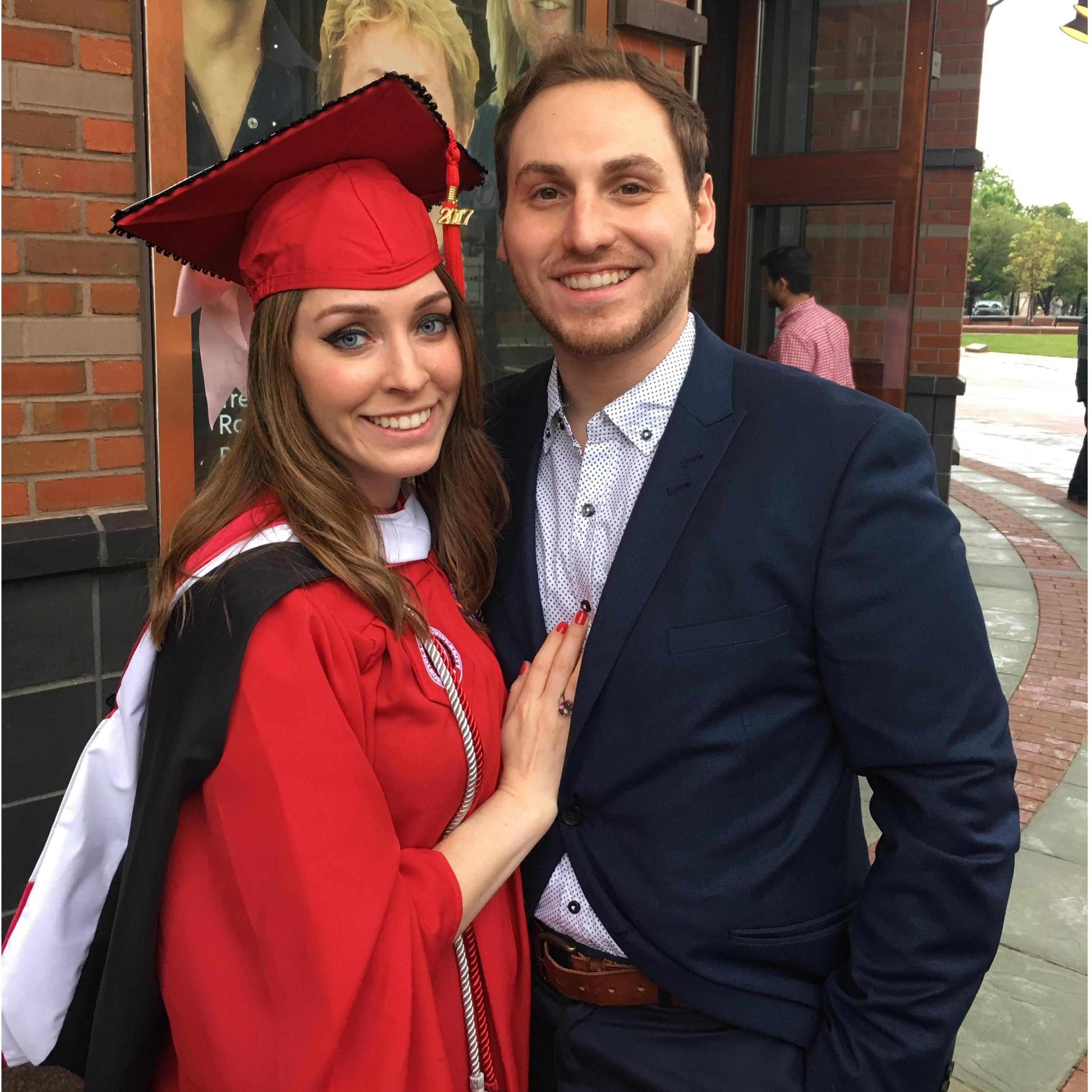 Montclair State University graduate school graduation (May 2017)