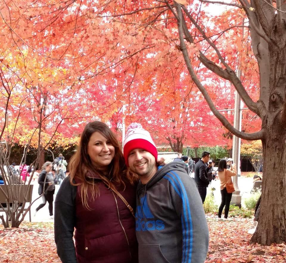 Kory and I in Chicago. We took his parents and Julia around the city this day.