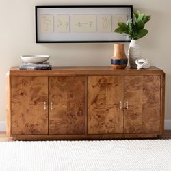 naoki modern 6 drawer dresser 6 Drawer Naoki Wood Bedroom Dresser Gray/Walnut