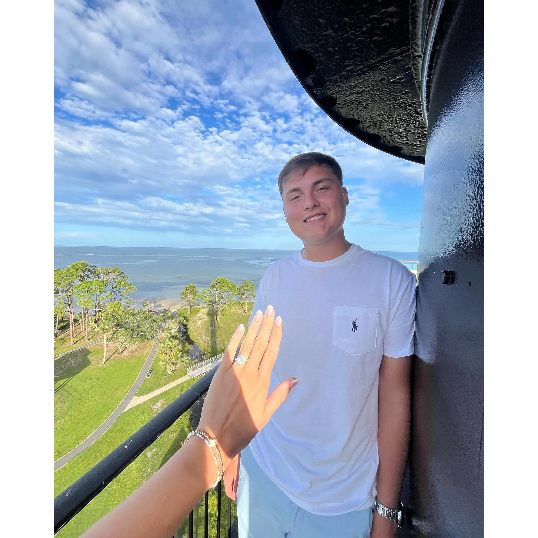 Where he proposed!