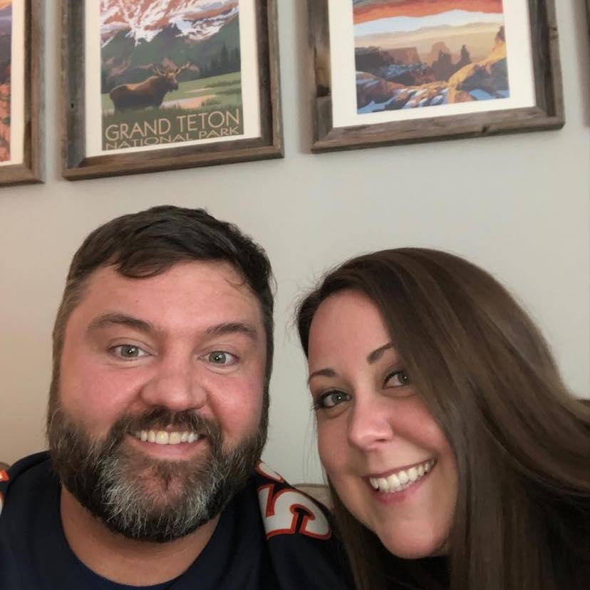 The first photo we ever snapped together! Thanksgiving at Brad and Missy's house (Eric's brother and sister-in-law).