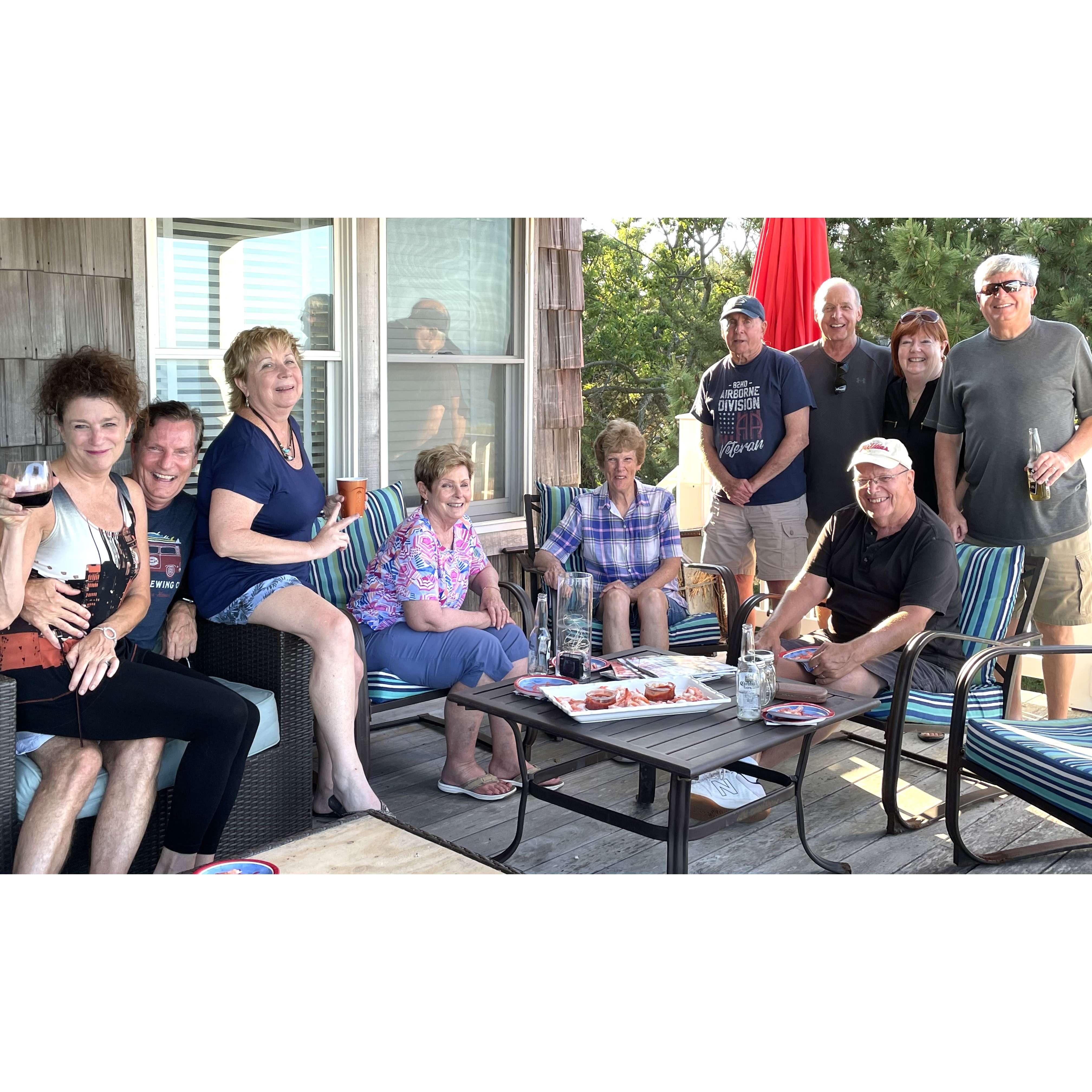 Rich's siblings first visit, Dewey Beach May 2021
Marcia, Rich, Marianne, Carol, Peggy, Bob, Bobby, Michele, Jerry, Eddie