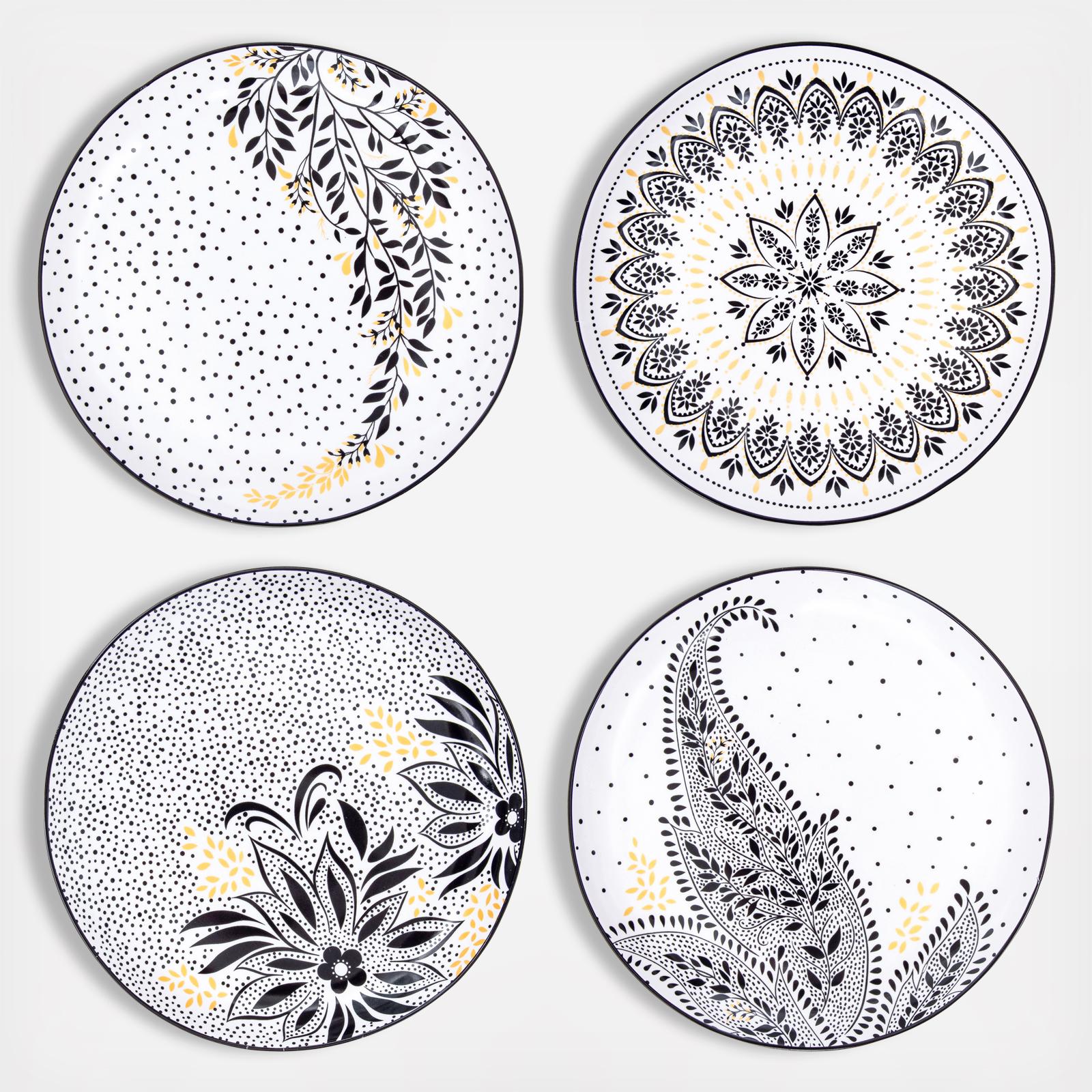 Sara Miller Artisanne Noir Assorted Salad Plate - Thumbnail 4