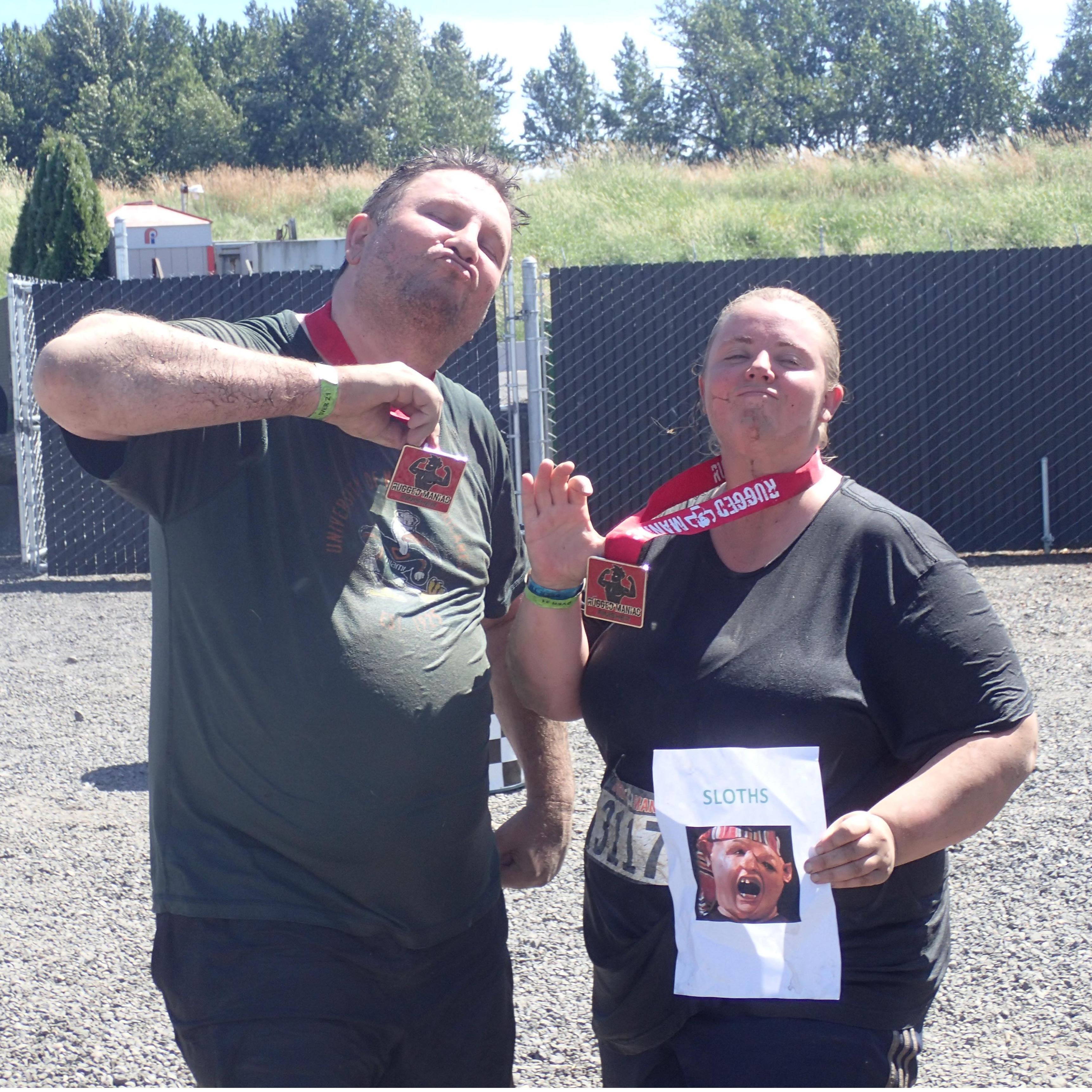 Team SLOTHS, bettering ourselves with a 5K mud run.