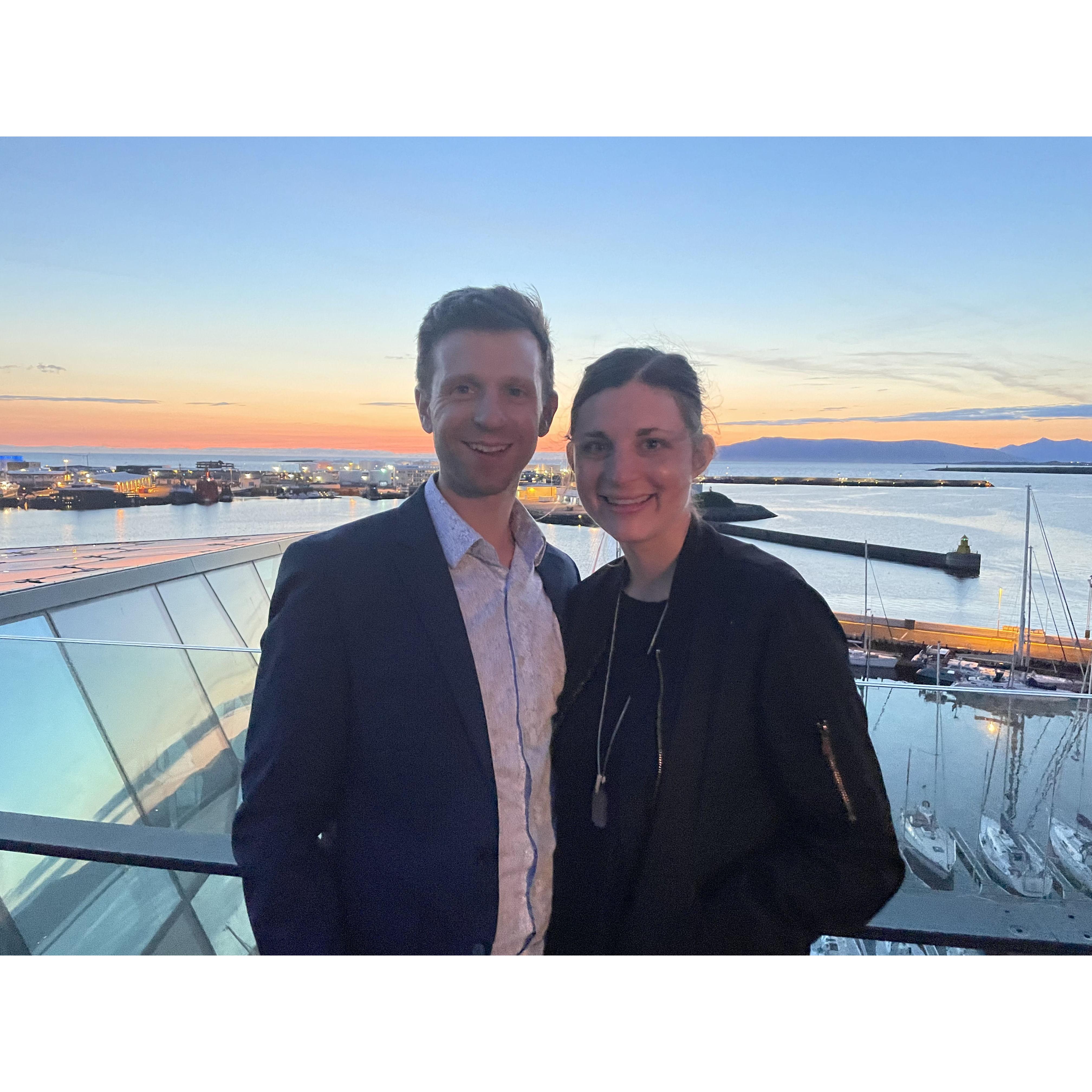 Us at Jiji and Gulli's wedding in Iceland