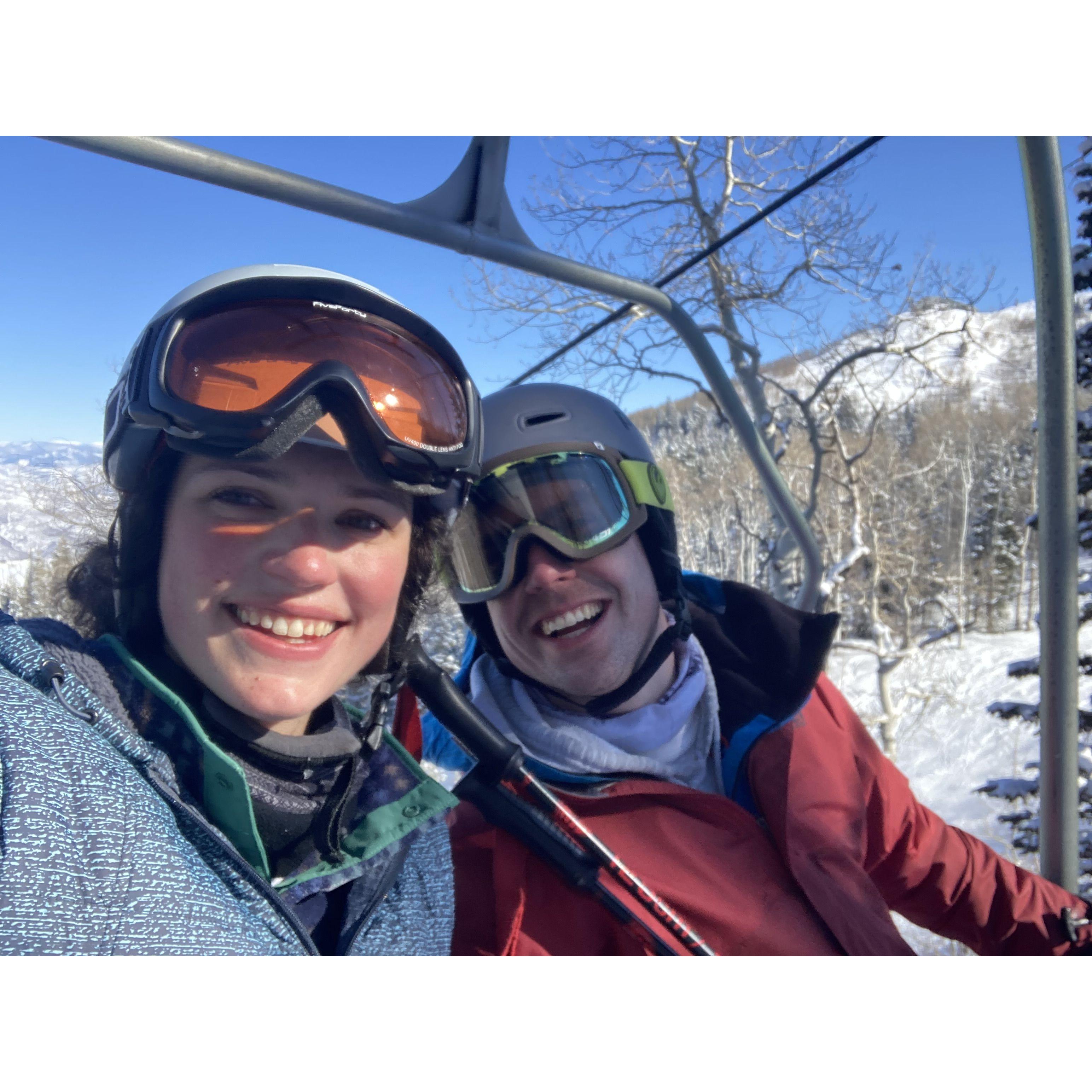 Teaching Lizzie to ski was the greatest test of this relationship.