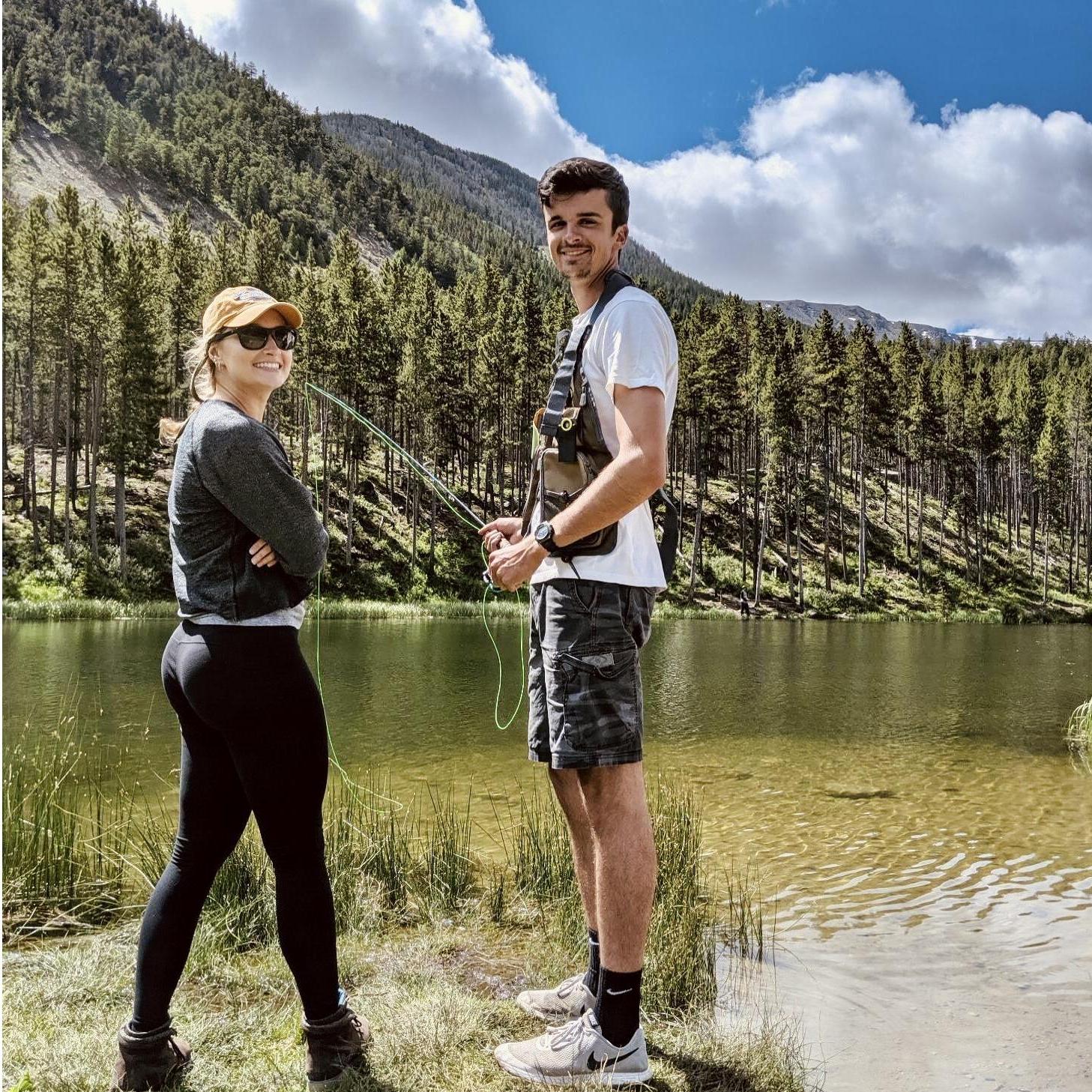 Liam tried to show me how to fly fish... to say the least I am not a natural!