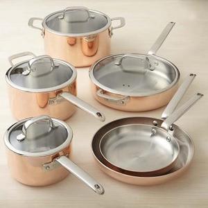 Williams Sonoma Professional Copper 10-Piece Cookware Set