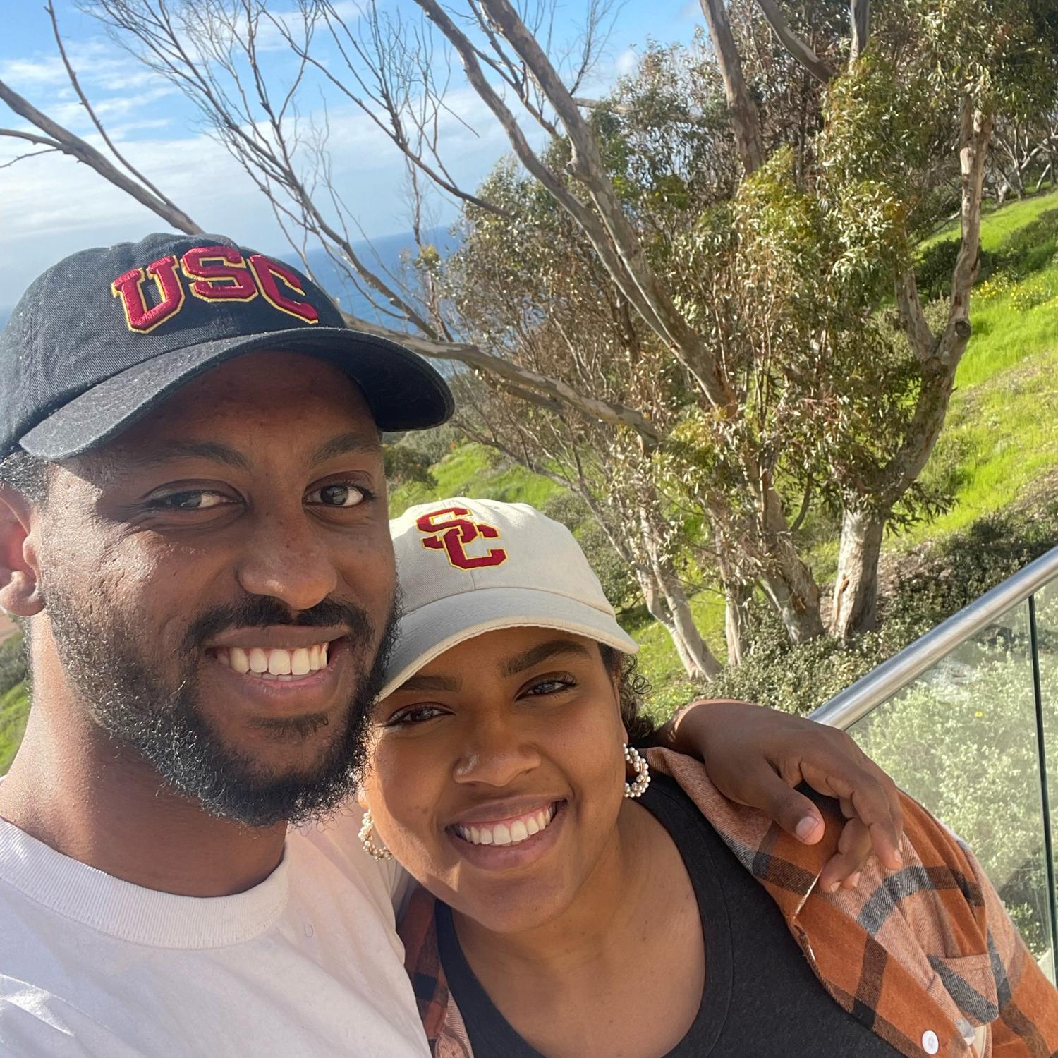 Matching hats and a visit to San Diego Aquarium!
