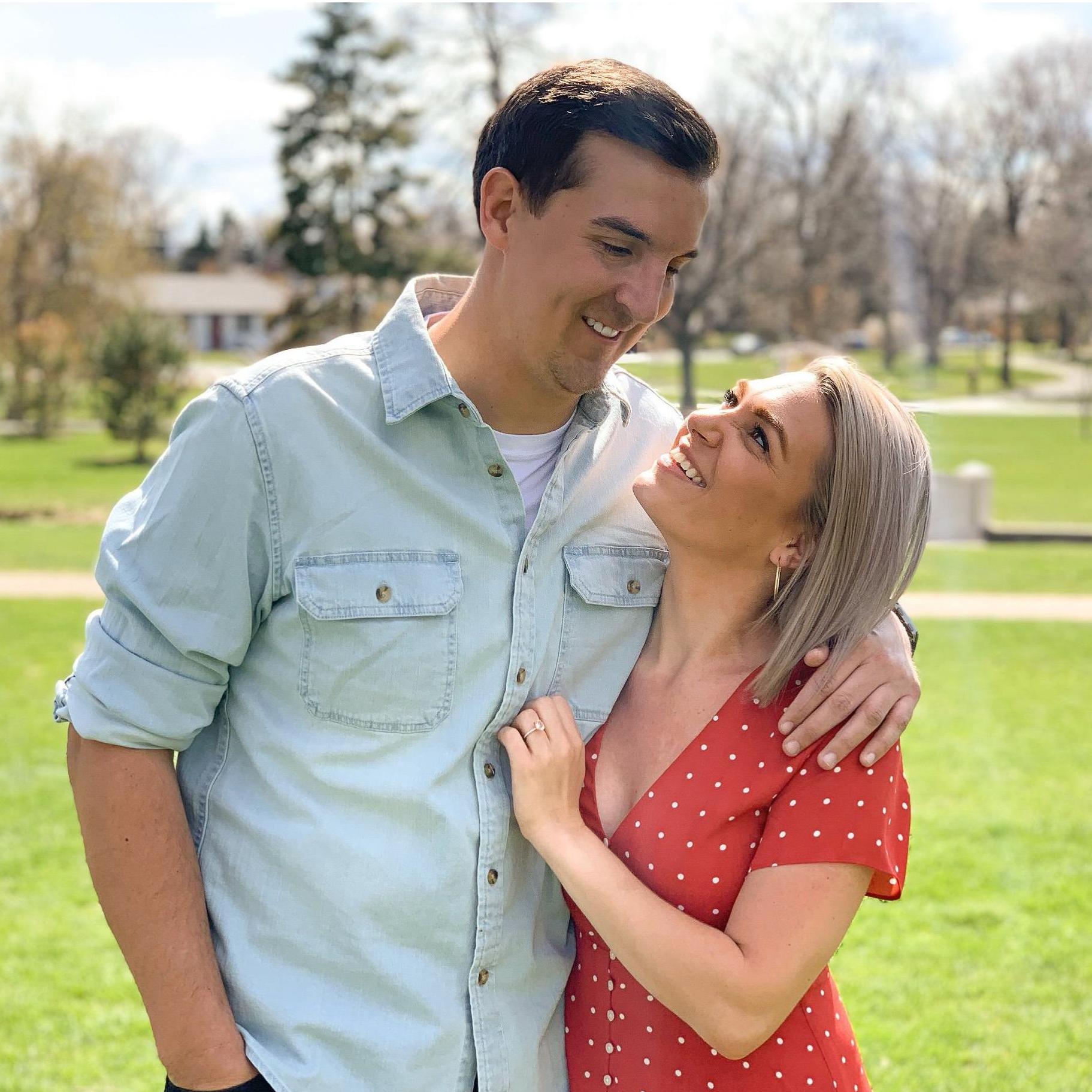 Cole proposed in Washington Park in Denver during the height of Covid-19. Luckily, a woman working out nearby was able to take some photos afterward!