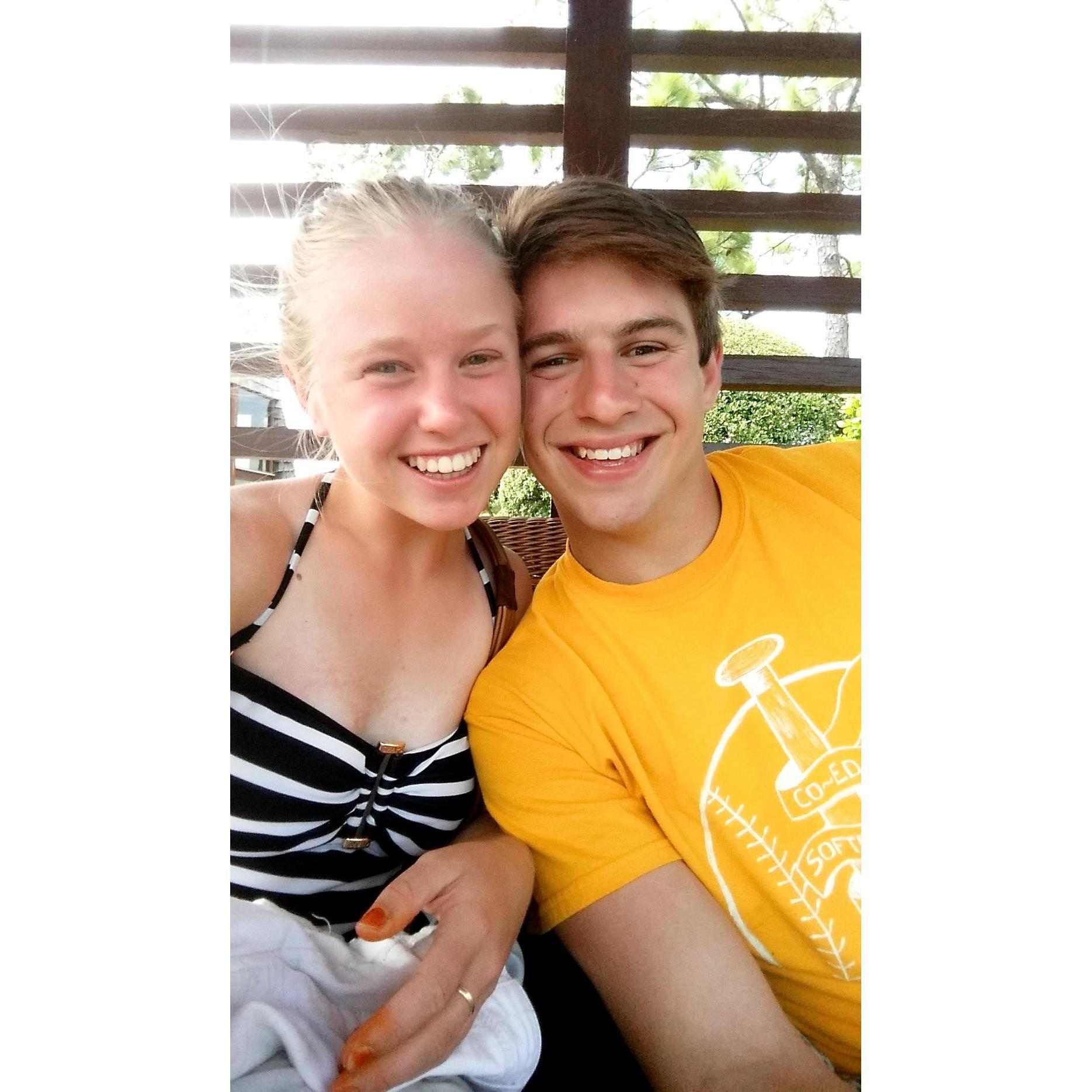 We spent most of our time together during the summers (as they were the only times we were in the same state)