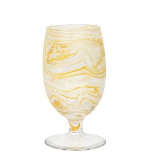 Puro Marbled Goblet in Yellow