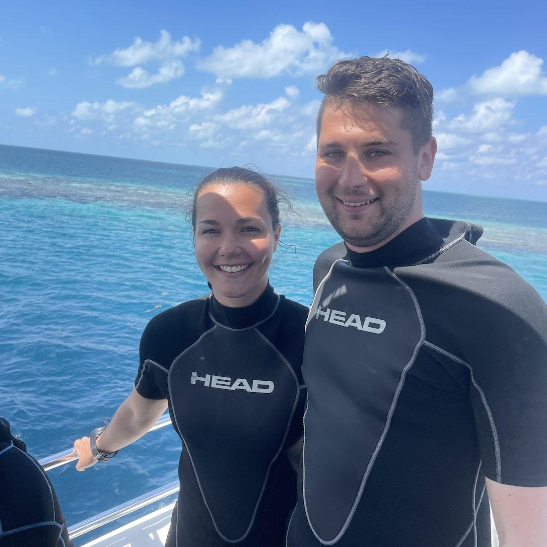 Diving the Blue Hole in Belize