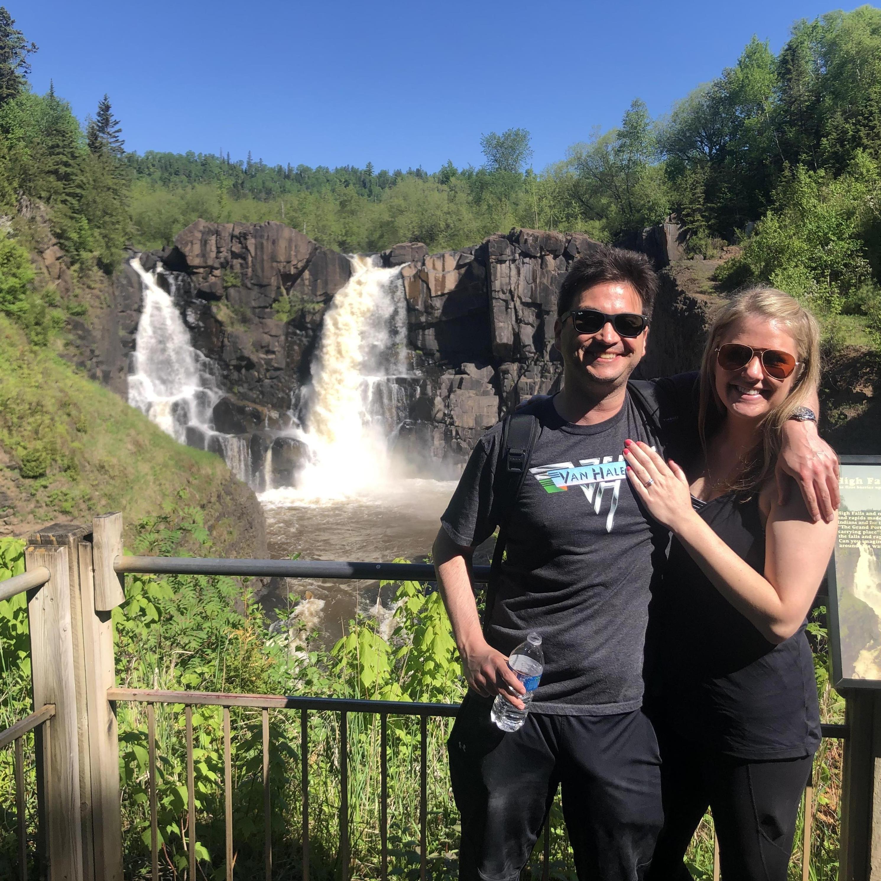 Engaged! Grand Portage, Minnesota on the start of our drive down the Minnesota North Shore - June 7, 2021