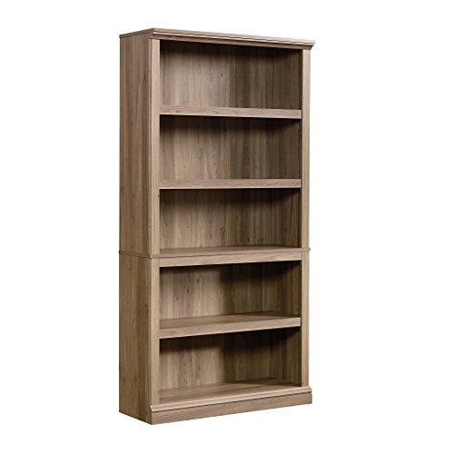 Sauder 5-Shelf Bookcase, Salt Oak finish