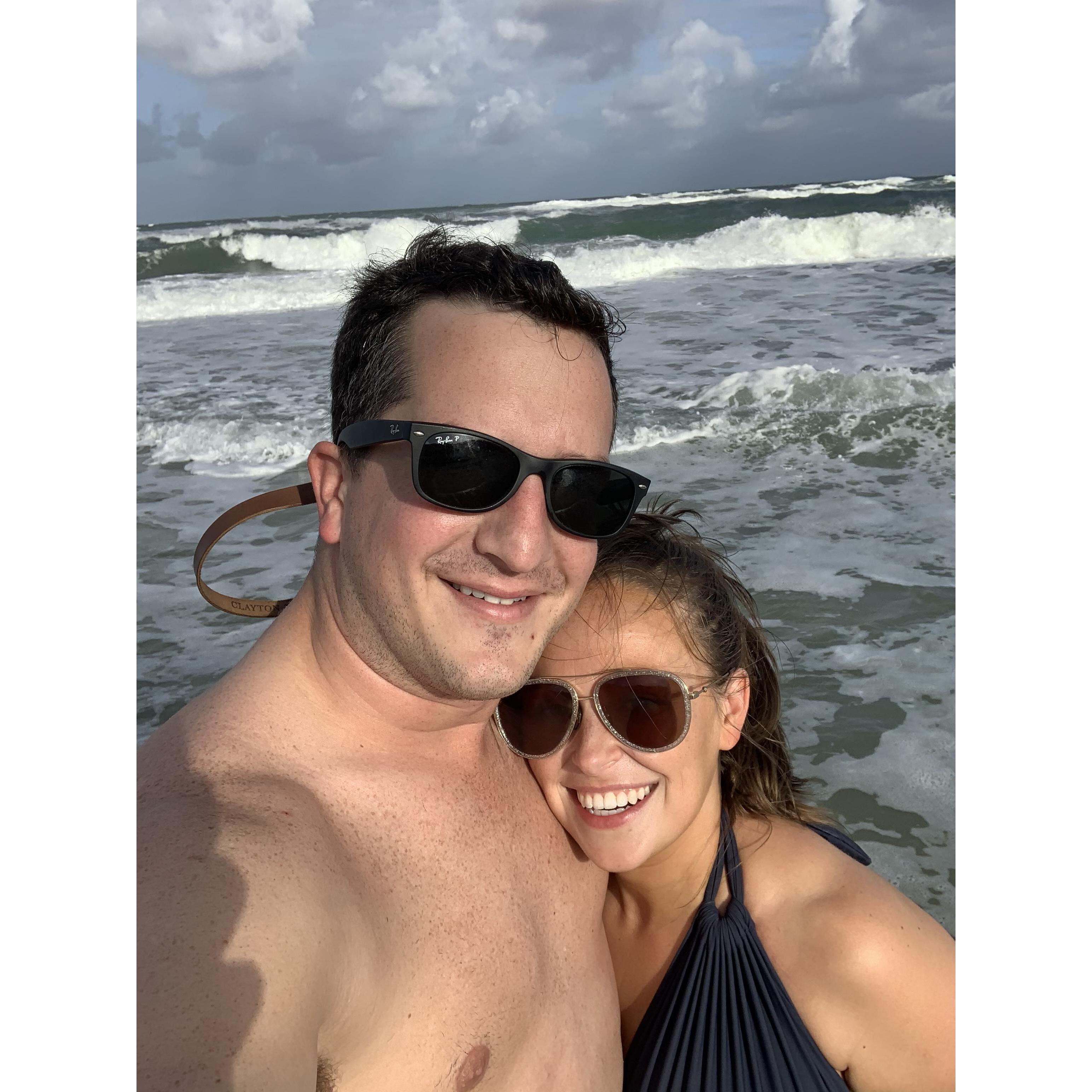 Our first beach trip together - to Jupiter, FL.