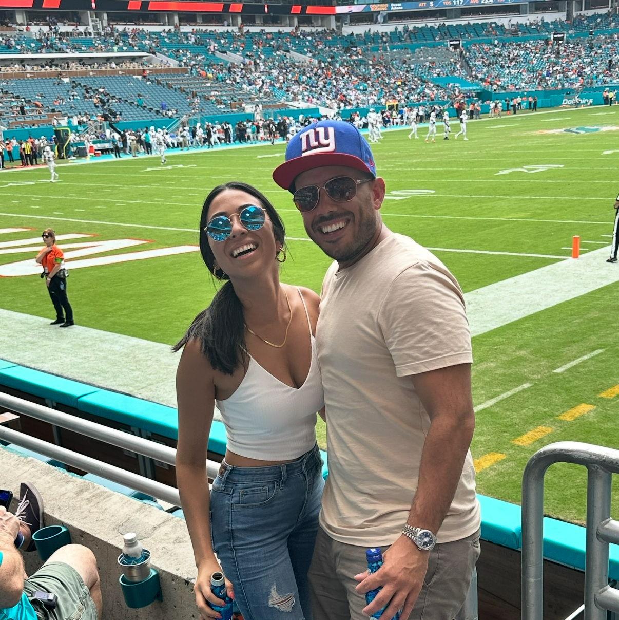 Chris attempting to turn Eneilitza into a New Yorker. October, 2023