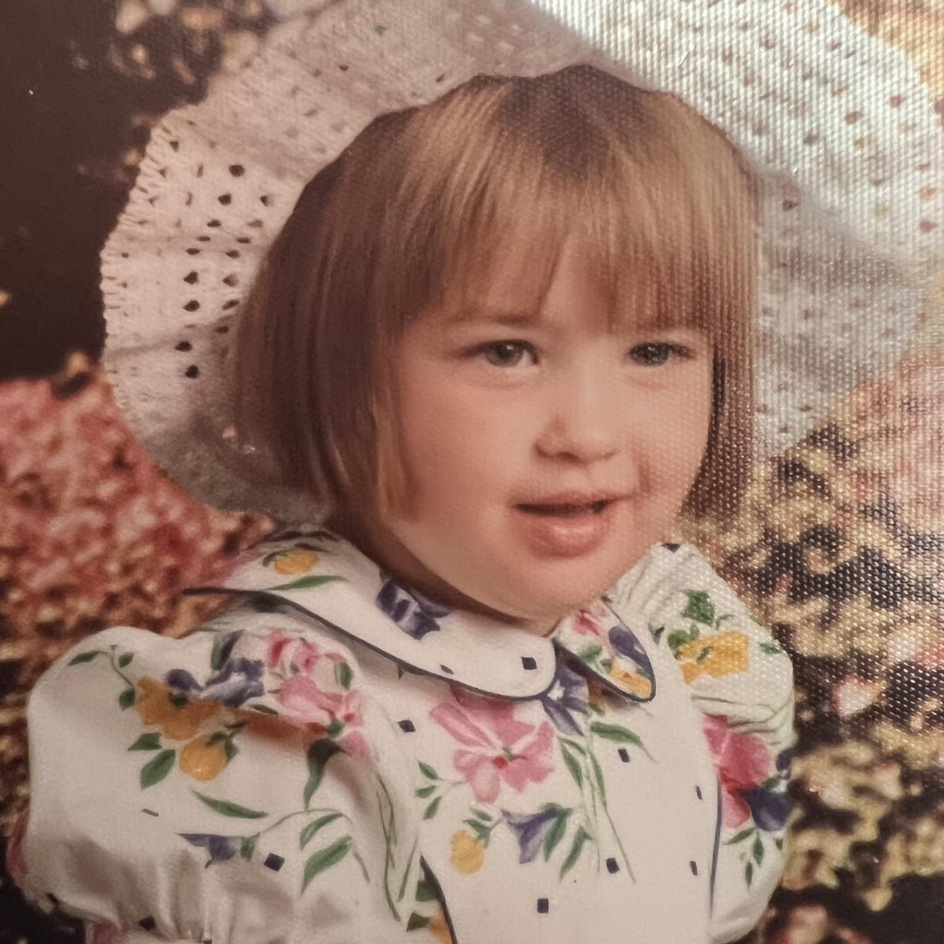 baby megs was adorable in her easter bonnet.