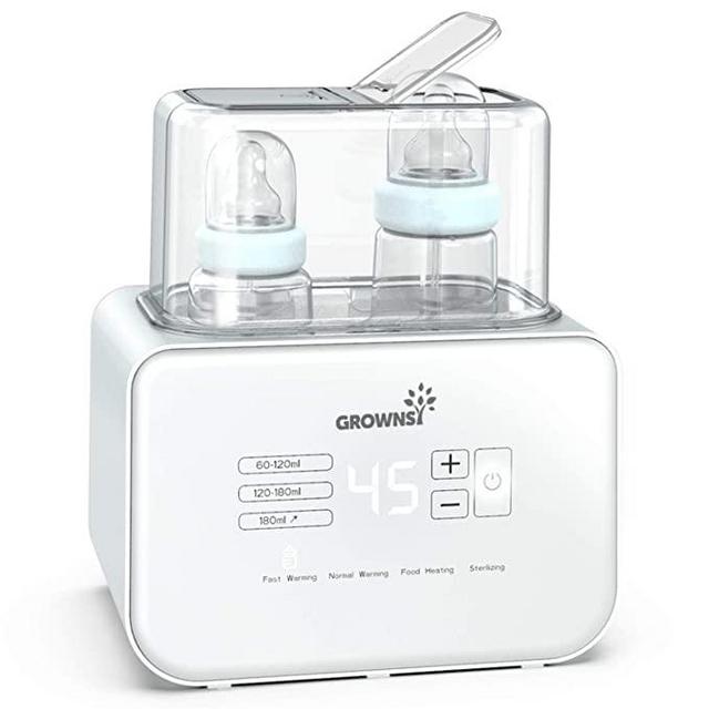 Baby Bottle Warmer, Bottle Sterilizer 6-in-1Fast Baby Food Heater&Defrost BPA-Free Warmer with LCD Display Accurate Temperature Control for Breastmilk or Formula