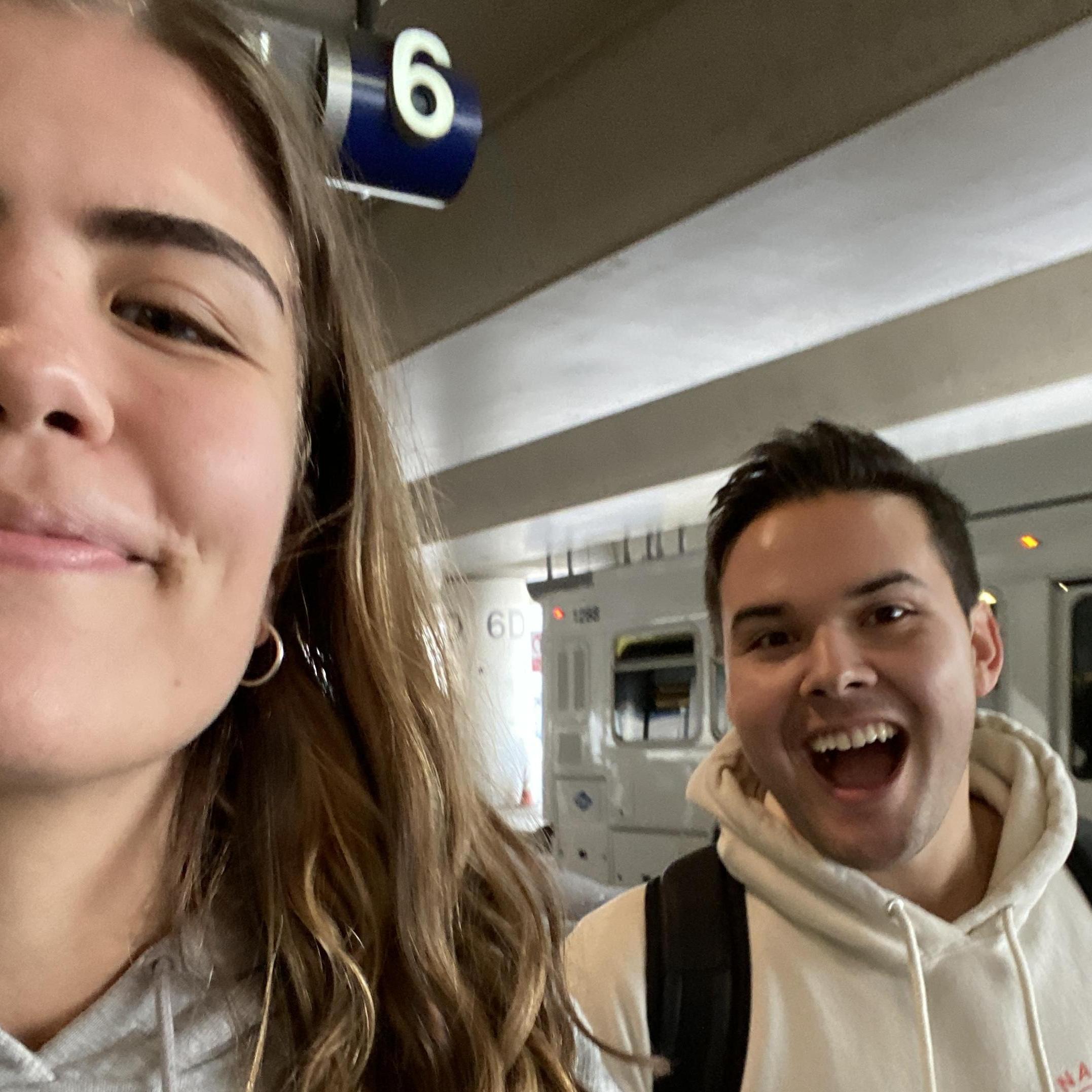 Our first time traveling together to the 2019 Rosebowl.