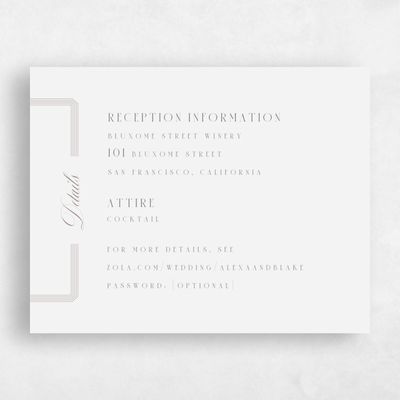 Taupe, Grey Wedding Enclosure - Felicity