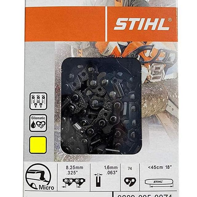 Stihl 26RS 74 Chainsaw Chain Rapid Super 18" Bar, .325, Pitch, .063 Gauge