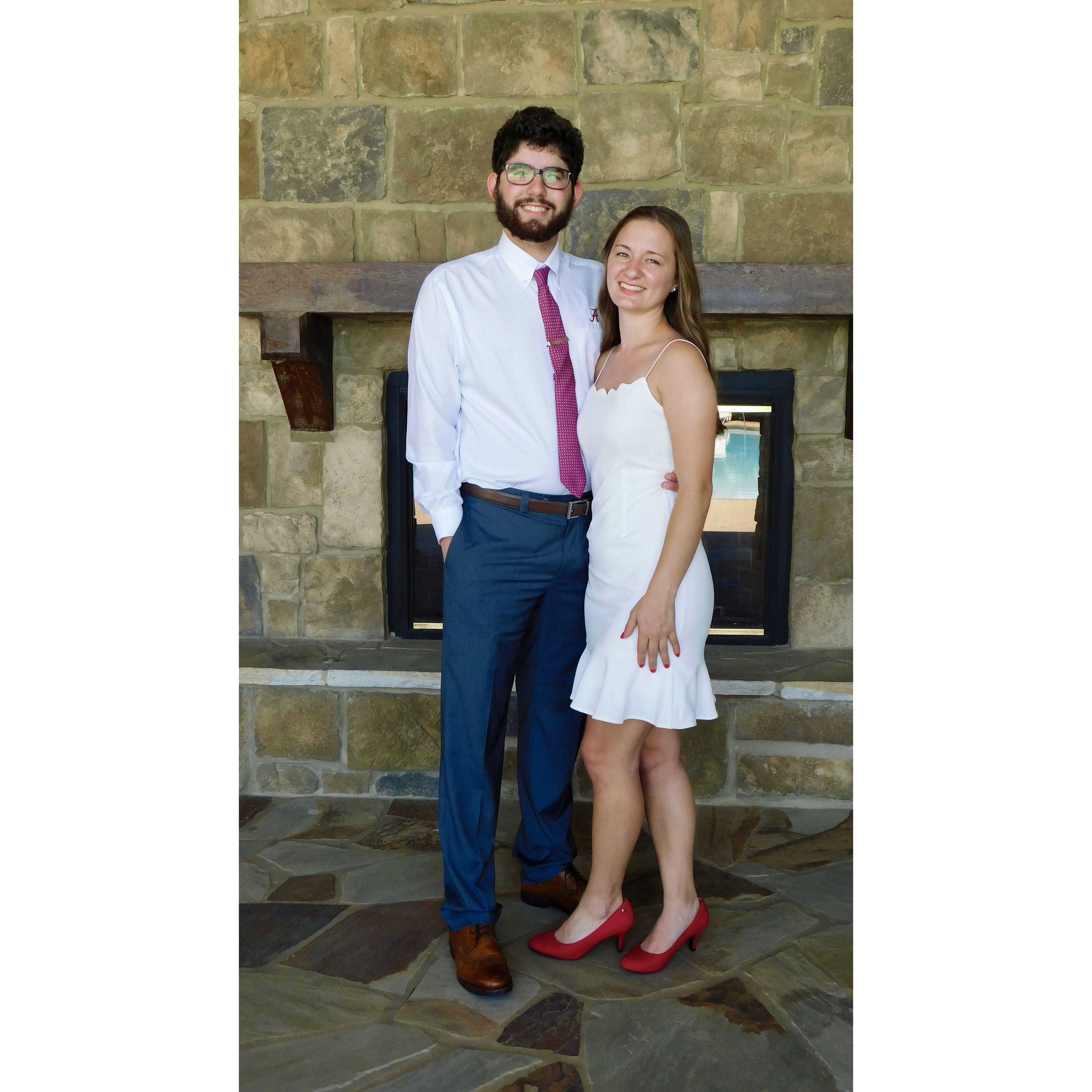 Graduating from UA - Where we first met Freshmen year :)