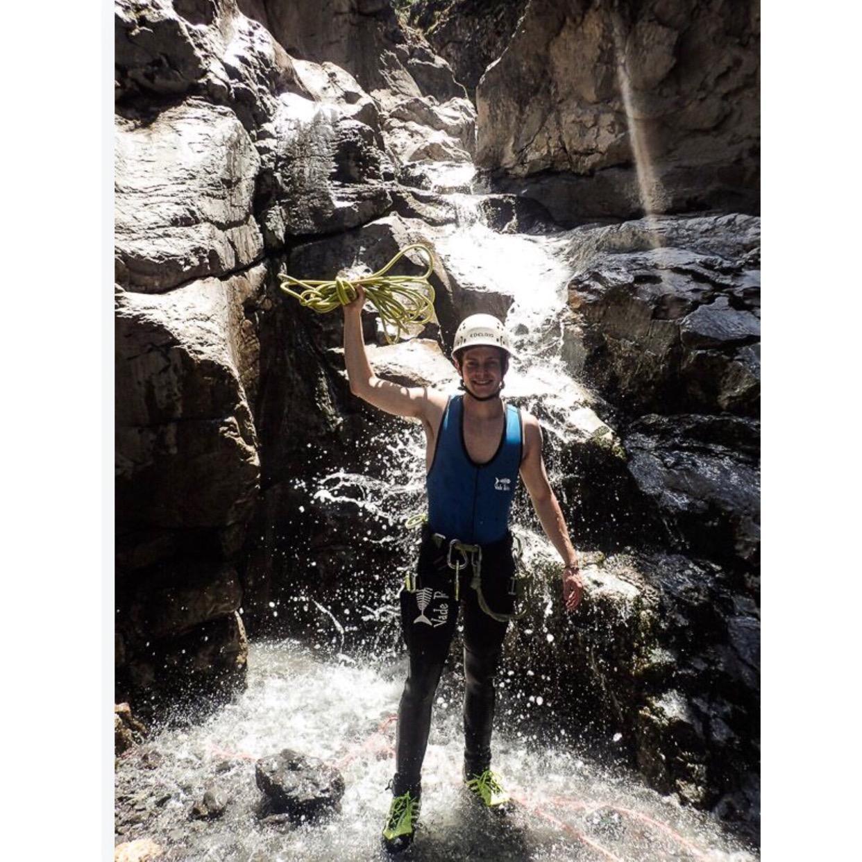 Repelling in Ouray - Brandon