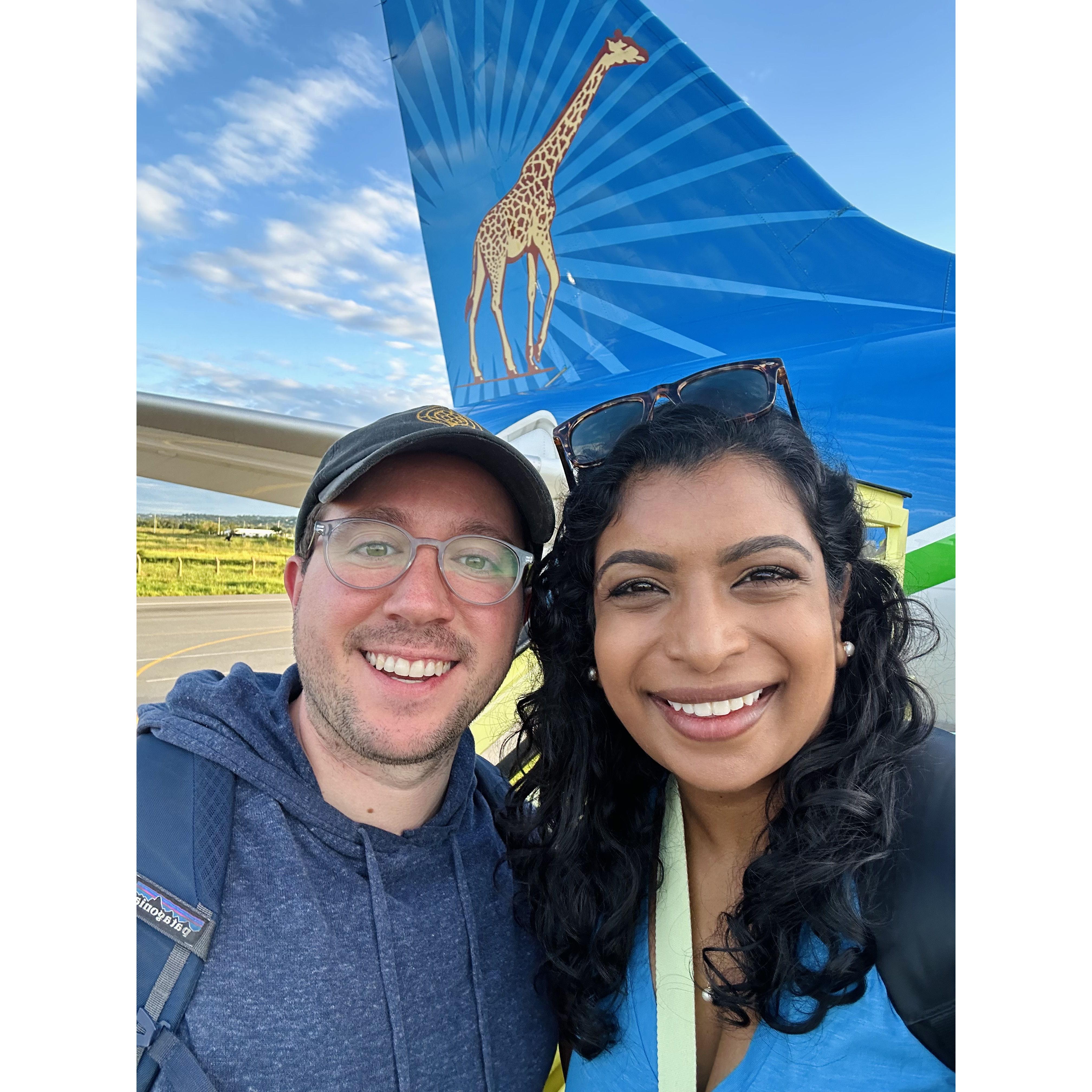 Flying to South Africa