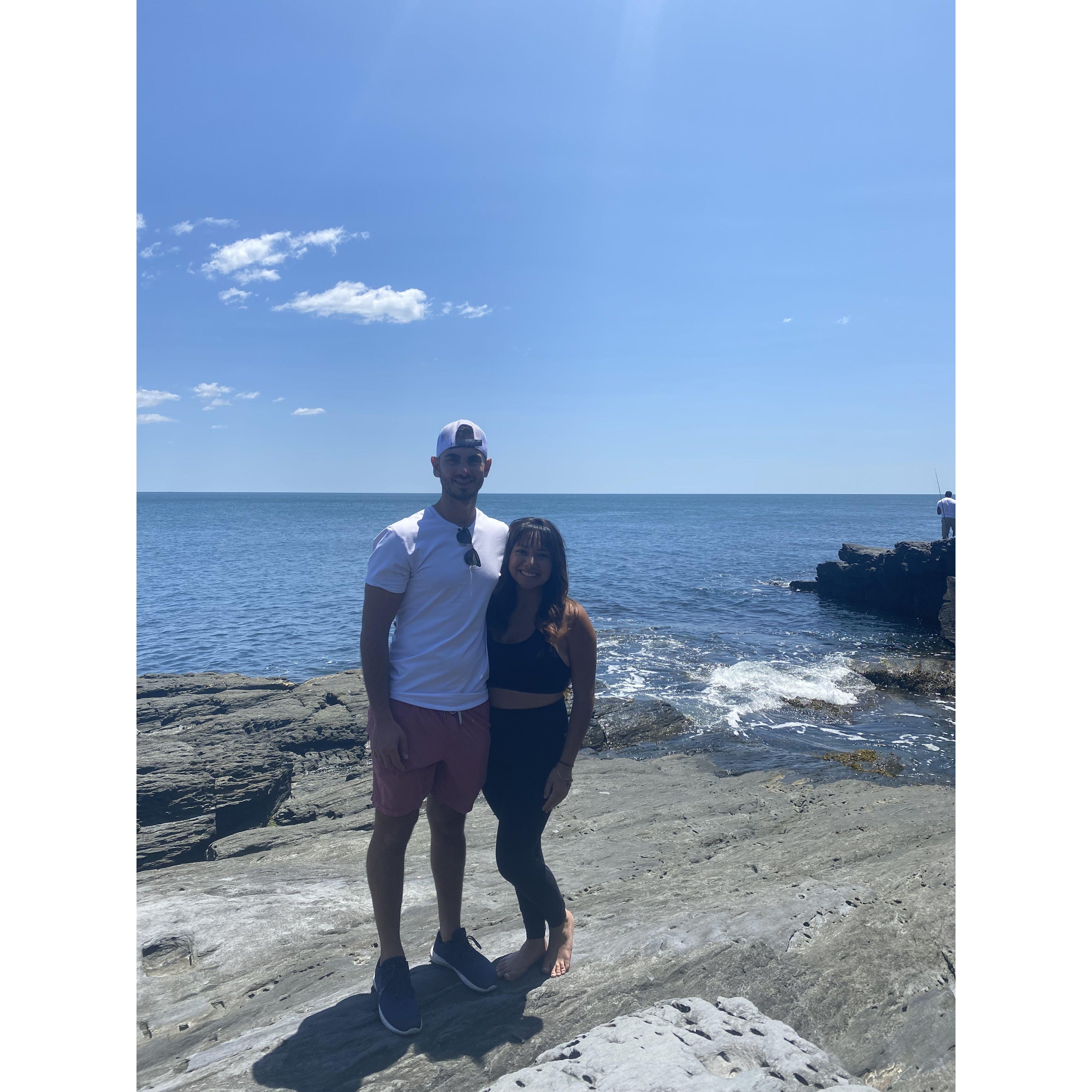 The first time Bryce brought me back to meet his family and all of New England! The Cliff Walk!