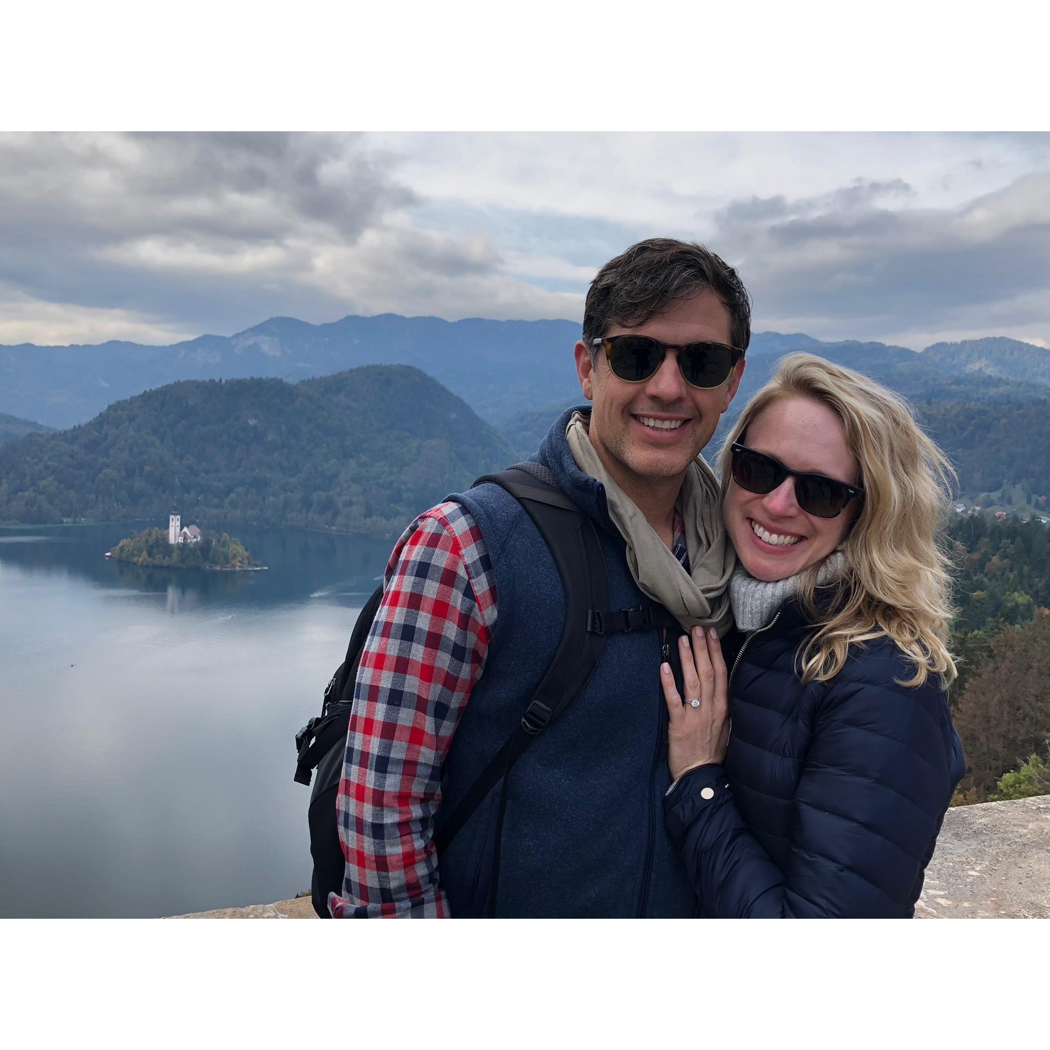 Enjoying the charm of Lake Bled in Slovenia