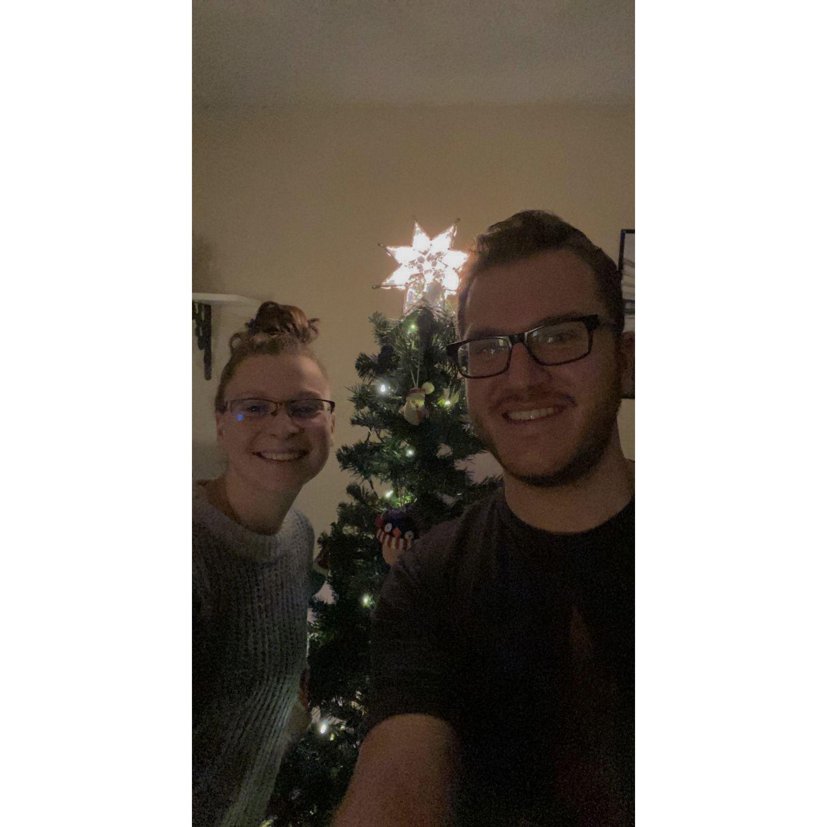 December 4th, 2021: Decorating the Christmas tree in Fort Collins, CO