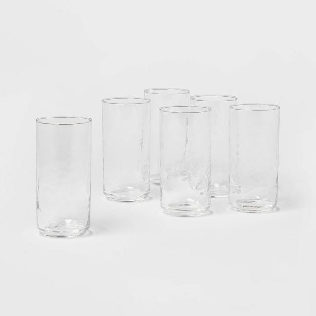 15oz 6pk Glass Torrington Highball Glasses - Threshold™