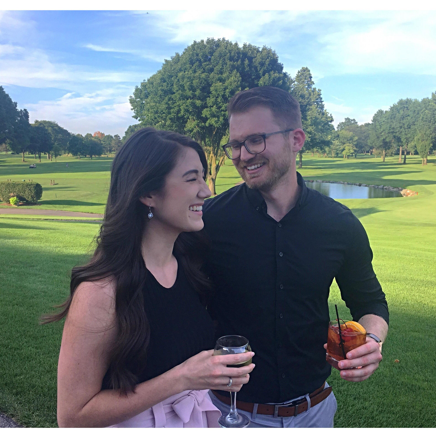 Stephanie and Chris Tarnacki’s rehearsal dinner in Michigan during the summer of 2019!