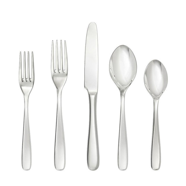 Grand City Flatware, 5 Piece, Stainless Steel