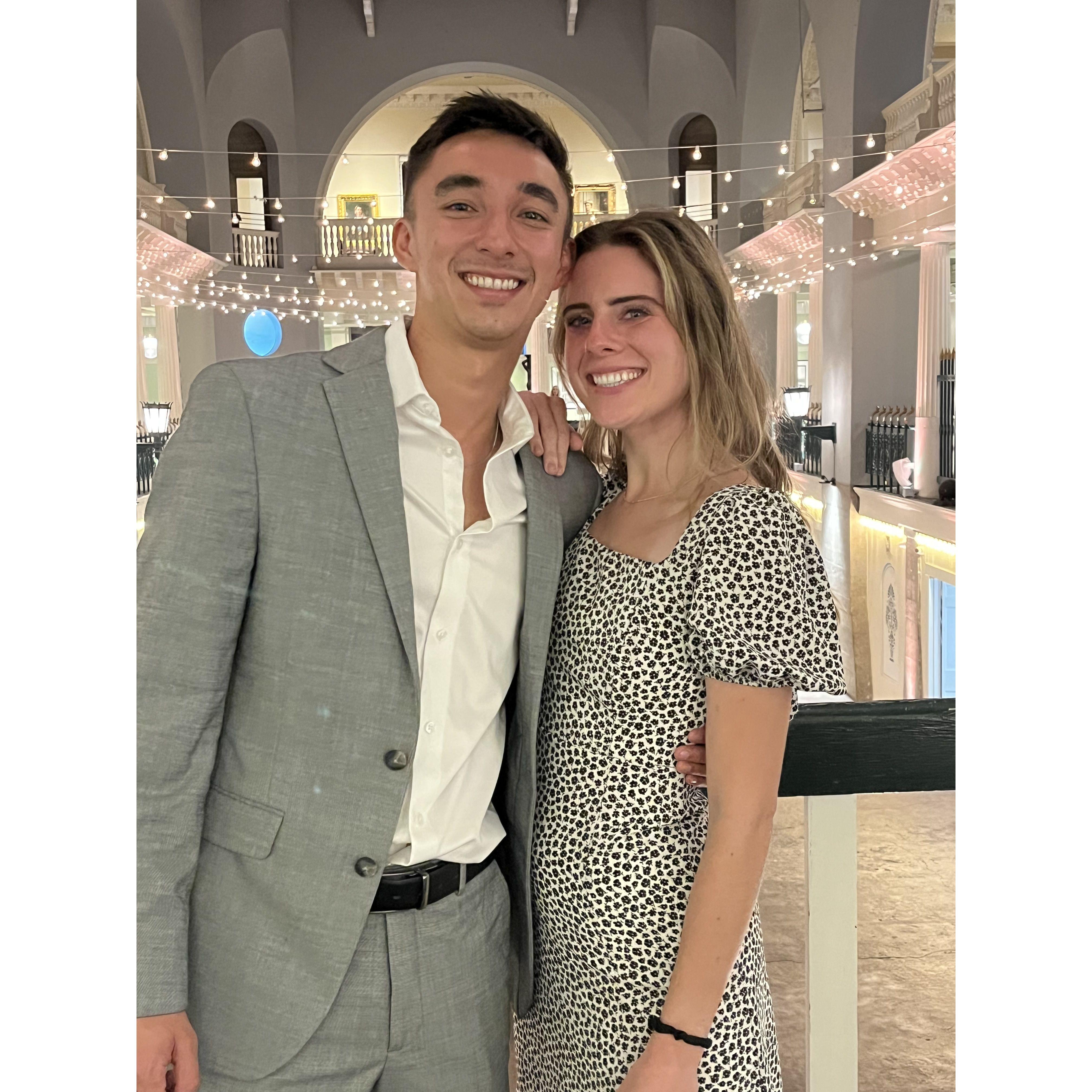 lightner museum - lauren and kelly attend their first wedding together