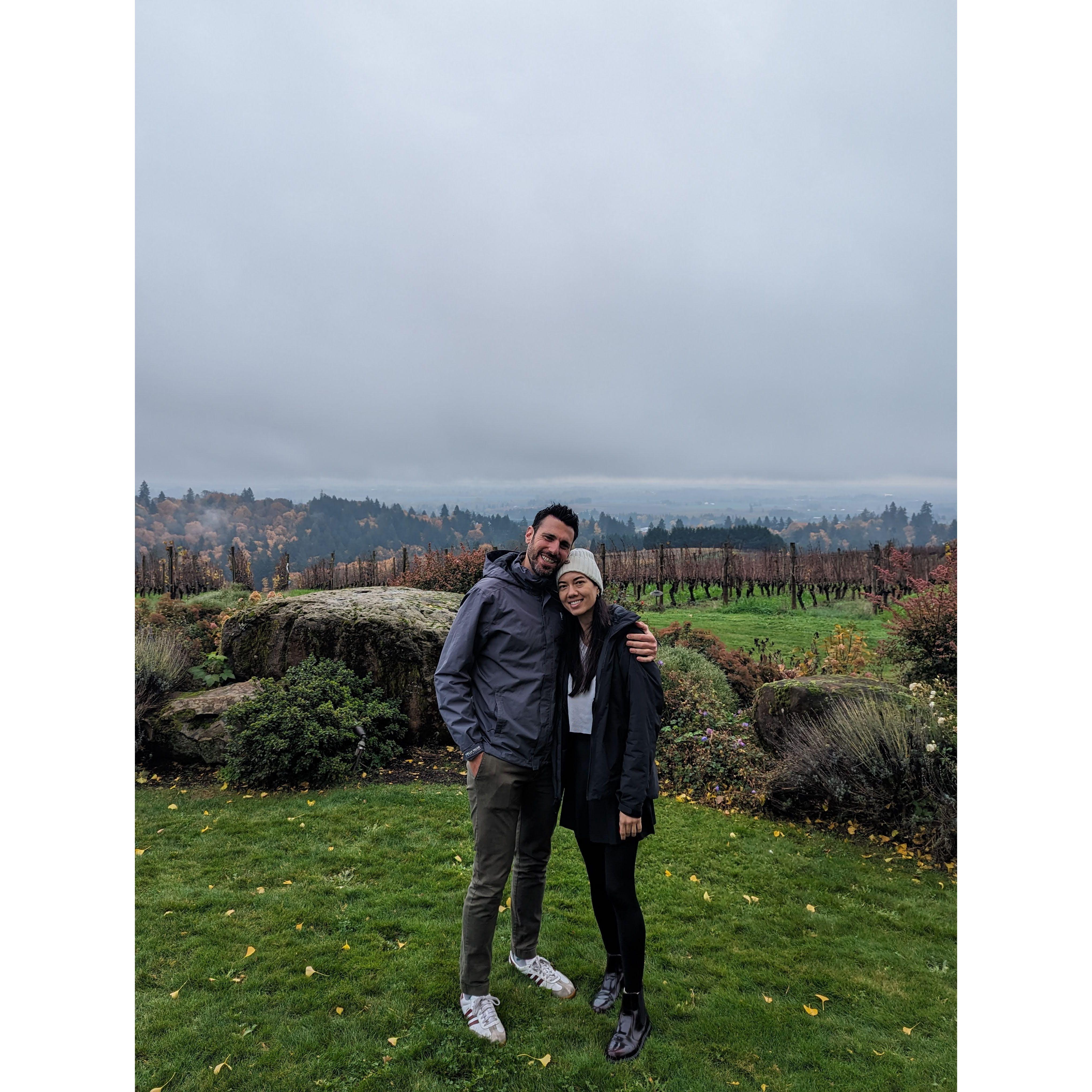Wine tasting in Willamette Valley, Oregon