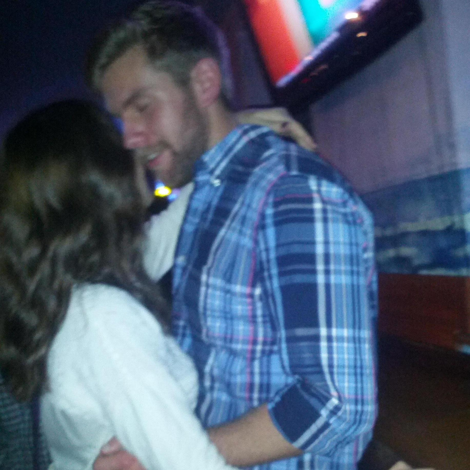Our first documented pic together at the memorable beach bars