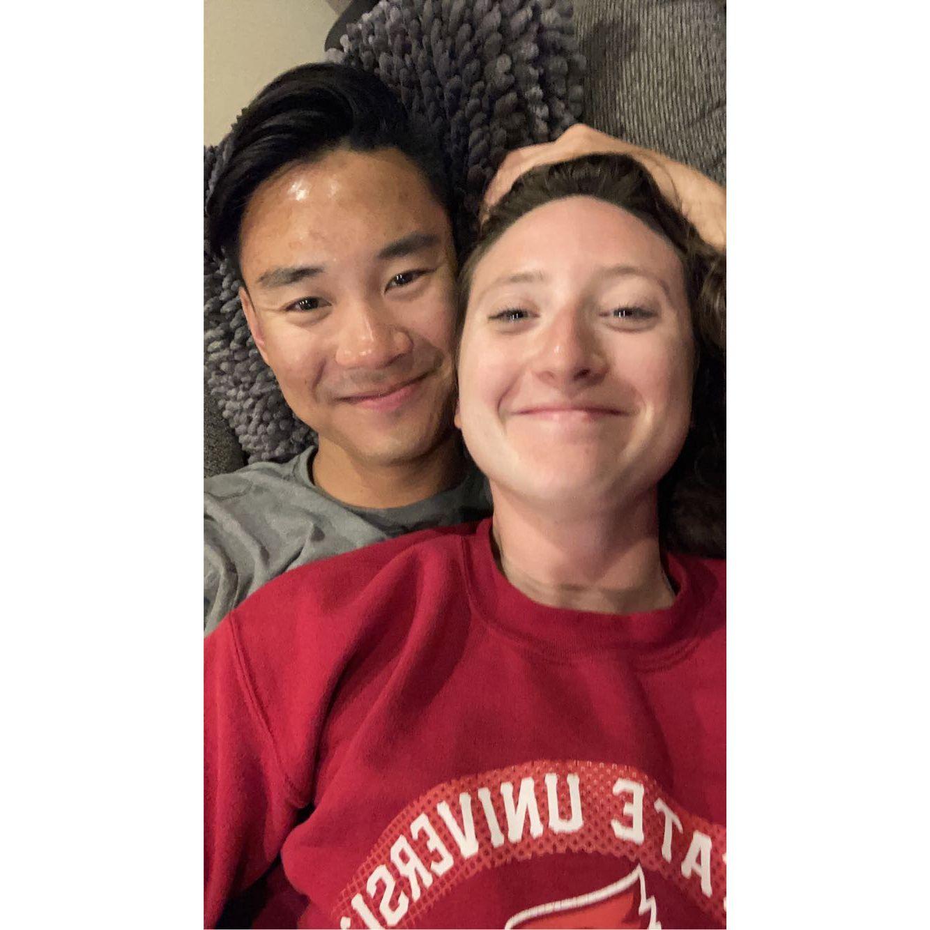 He is home