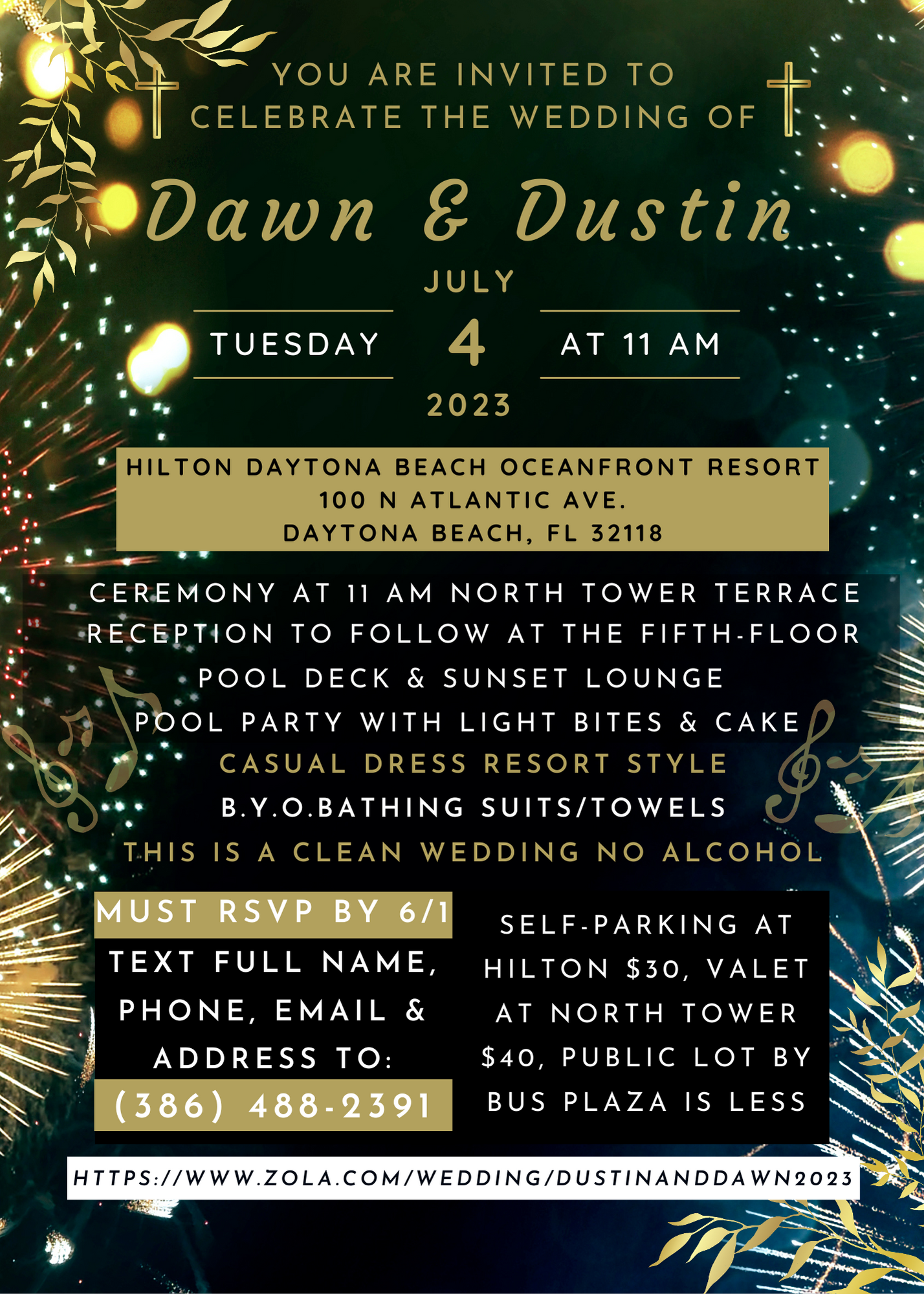 The Wedding Website of Dawn Tamayo and Dustin Palmieri