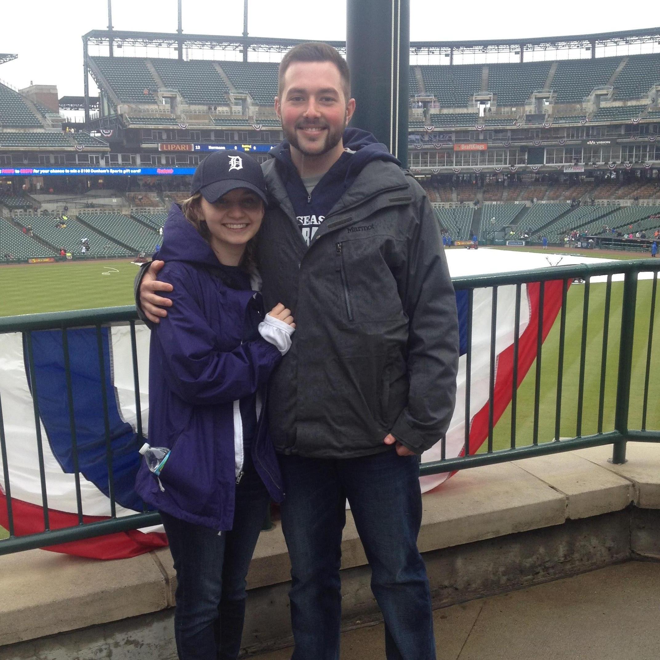 Our first Tigers game back in 2015 and second date!