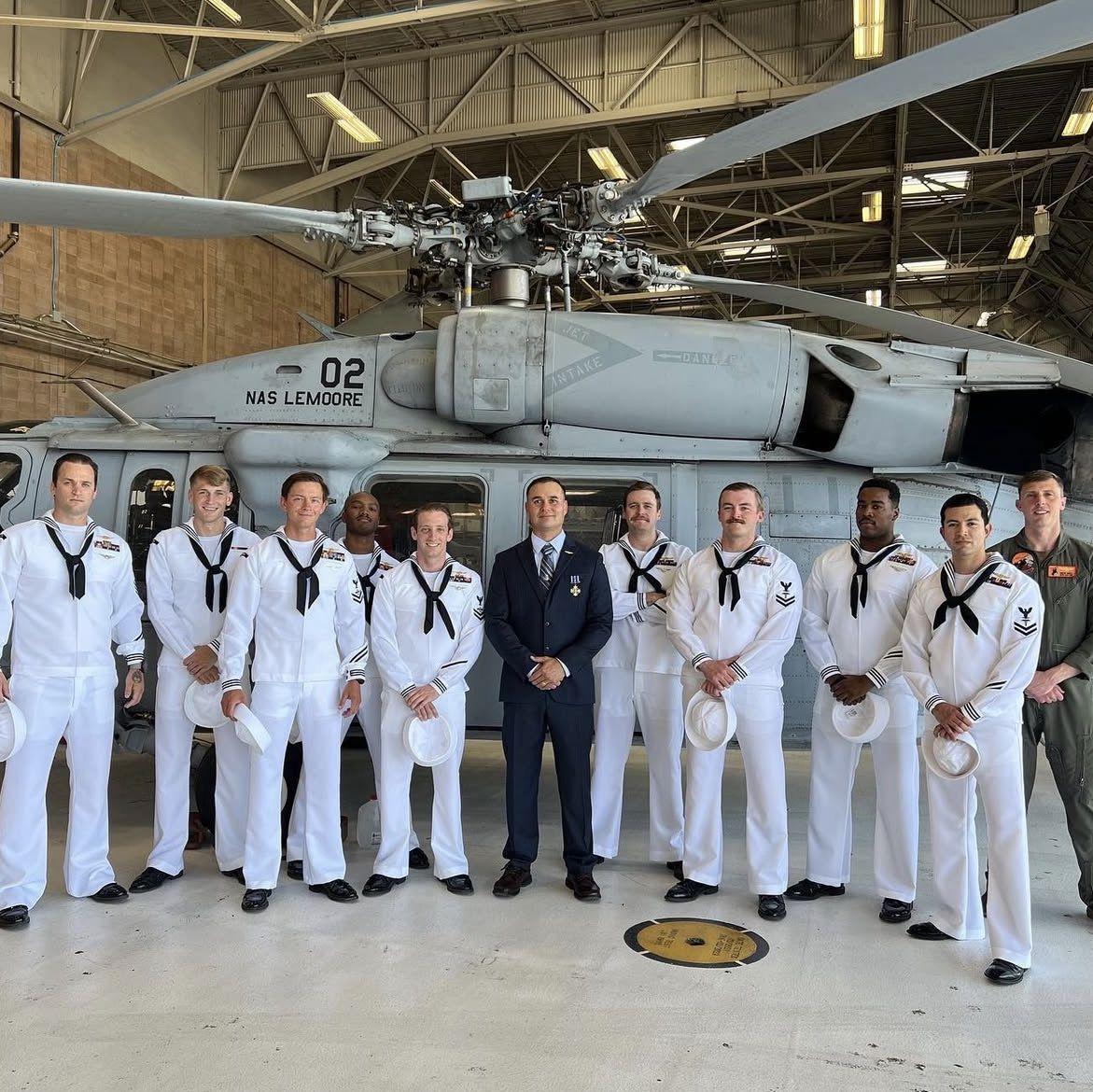 Dan and the squadron! Can you spot Taylor and Keith?