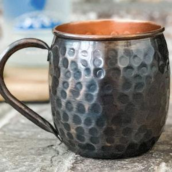 Vintage Hammered Copper Mugs for Moscow Mules – 16 oz